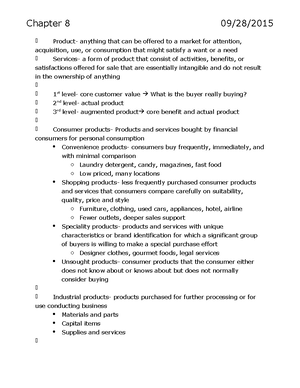 Chapter 11 BUSML 3250 - Product Life Cycle- Describes The Stages A New ...