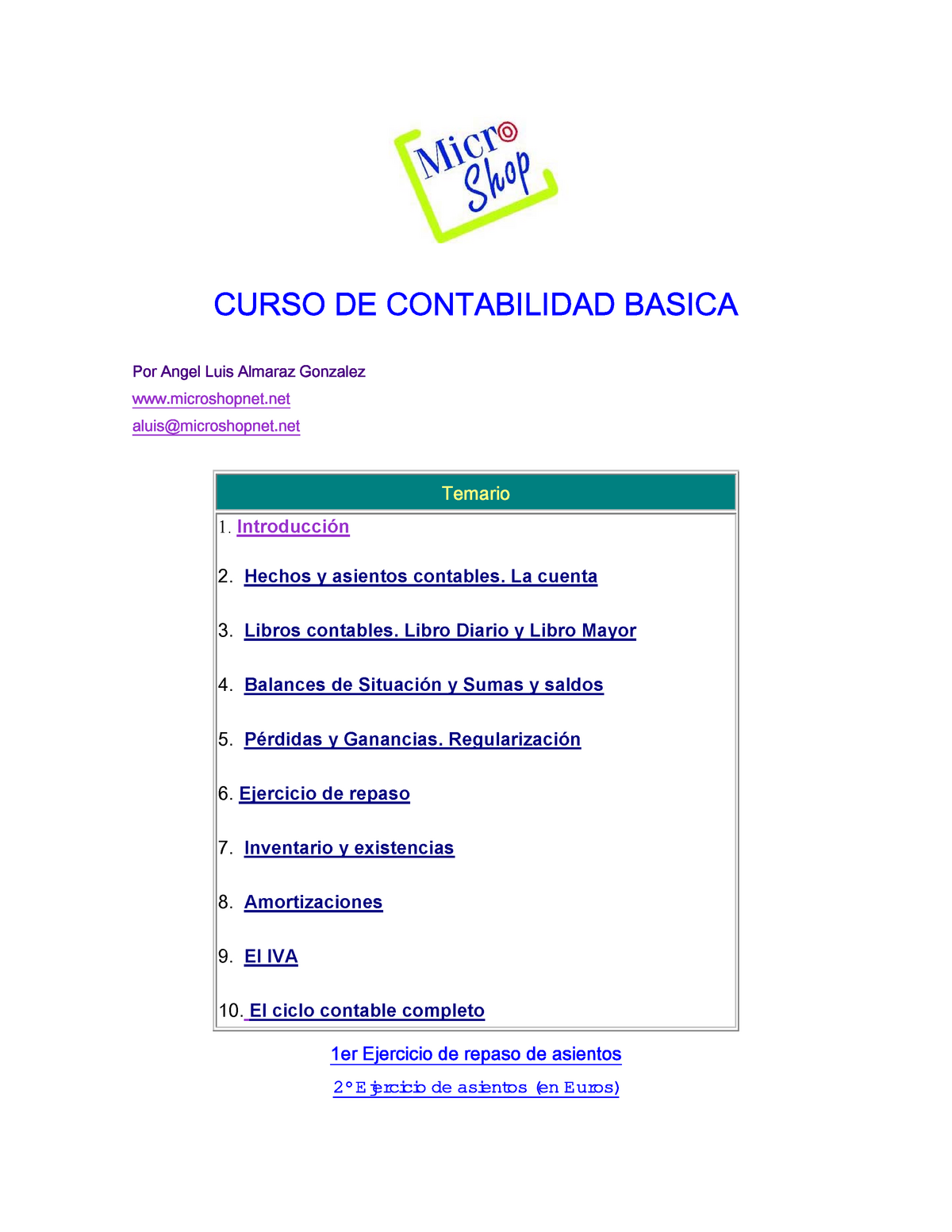 Curso De Contabilidad Basica Con Iva - CURSO DE CONTABILIDAD BASICA Por ...