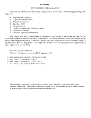 COR8 - Pagbasa AT Pagsusuri NG IBA'T- Ibang Teksto Tungo SA ...