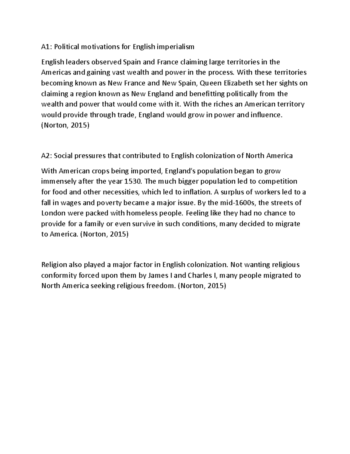 C121 task 1 - Performance Assessment Task 1 - PASSED - A1: Political ...