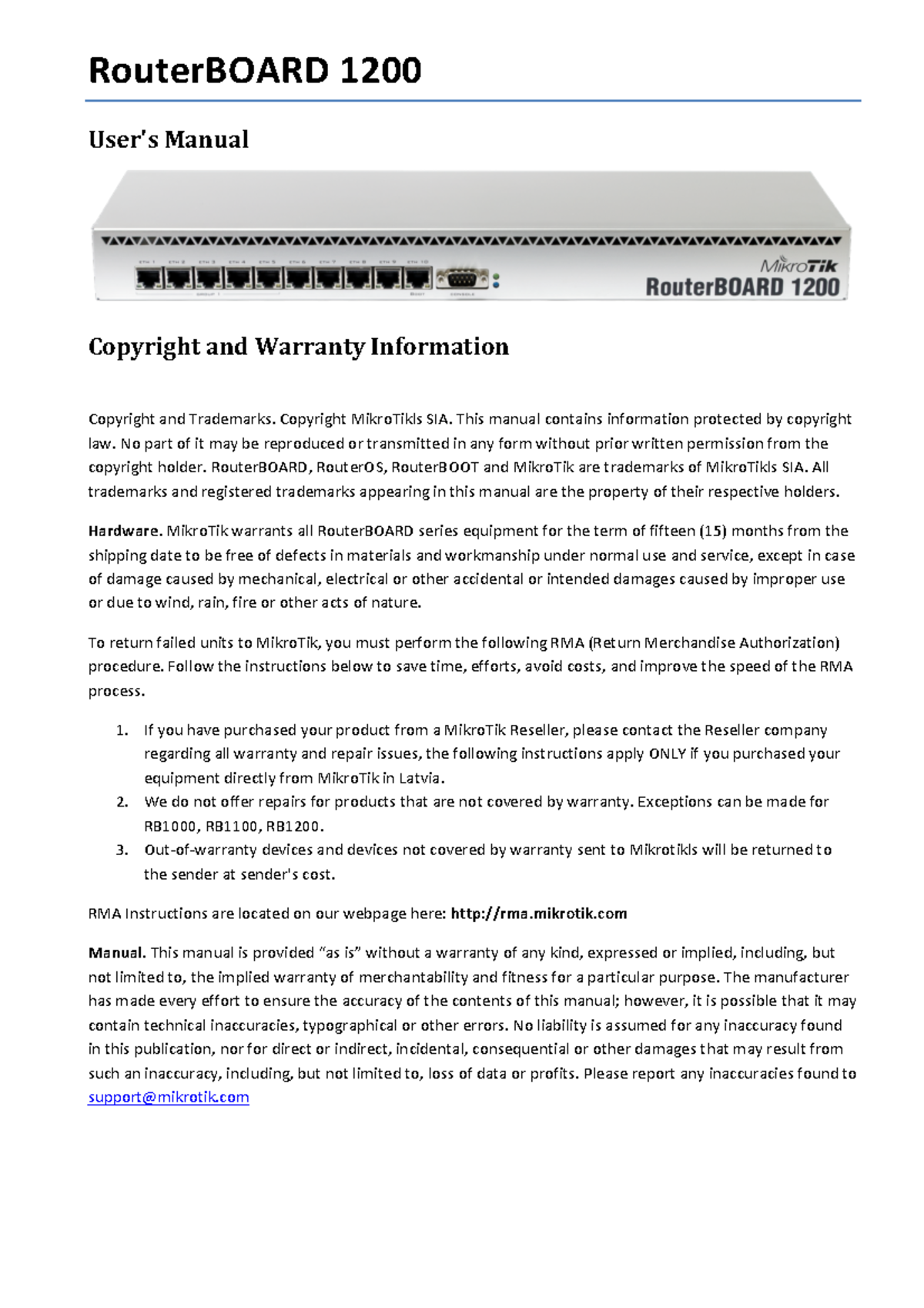 Manual del router 1200 Mikrotik , configuracion e interfaces ...