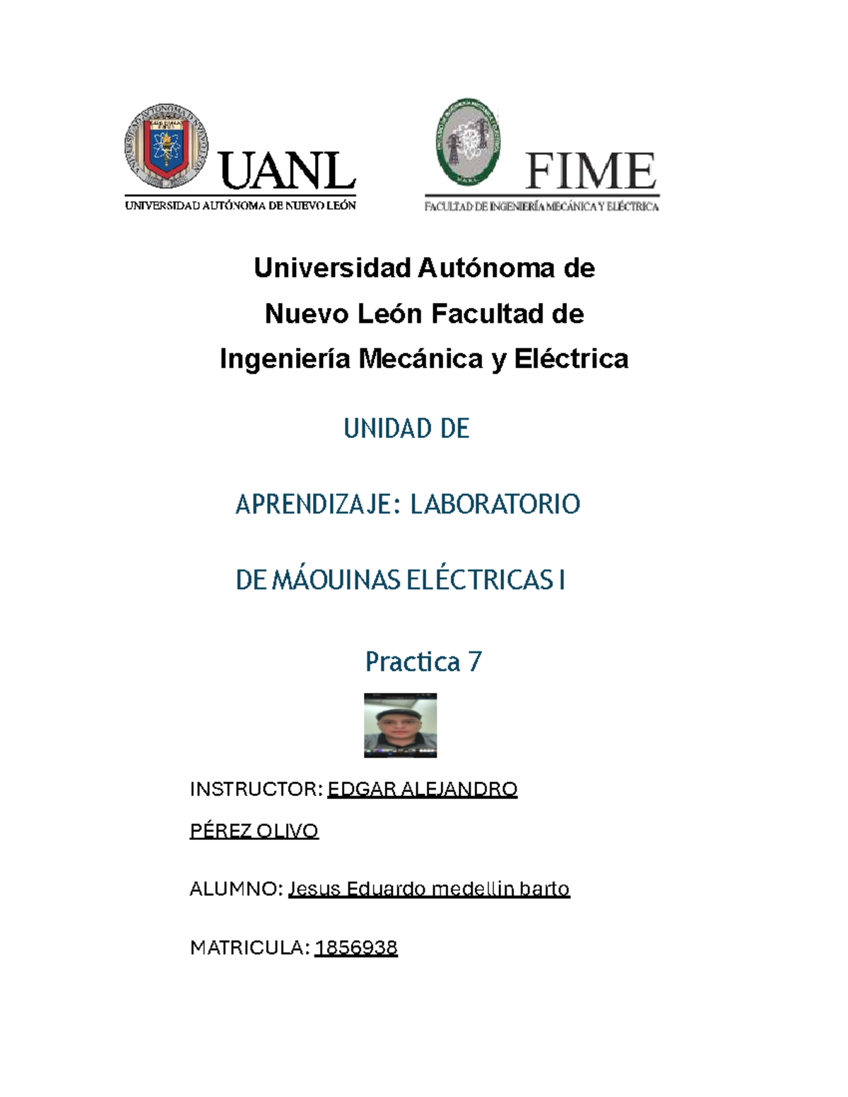 P7 lab de maquinas - ayuda - Universidad Autónoma de Nuevo León ...
