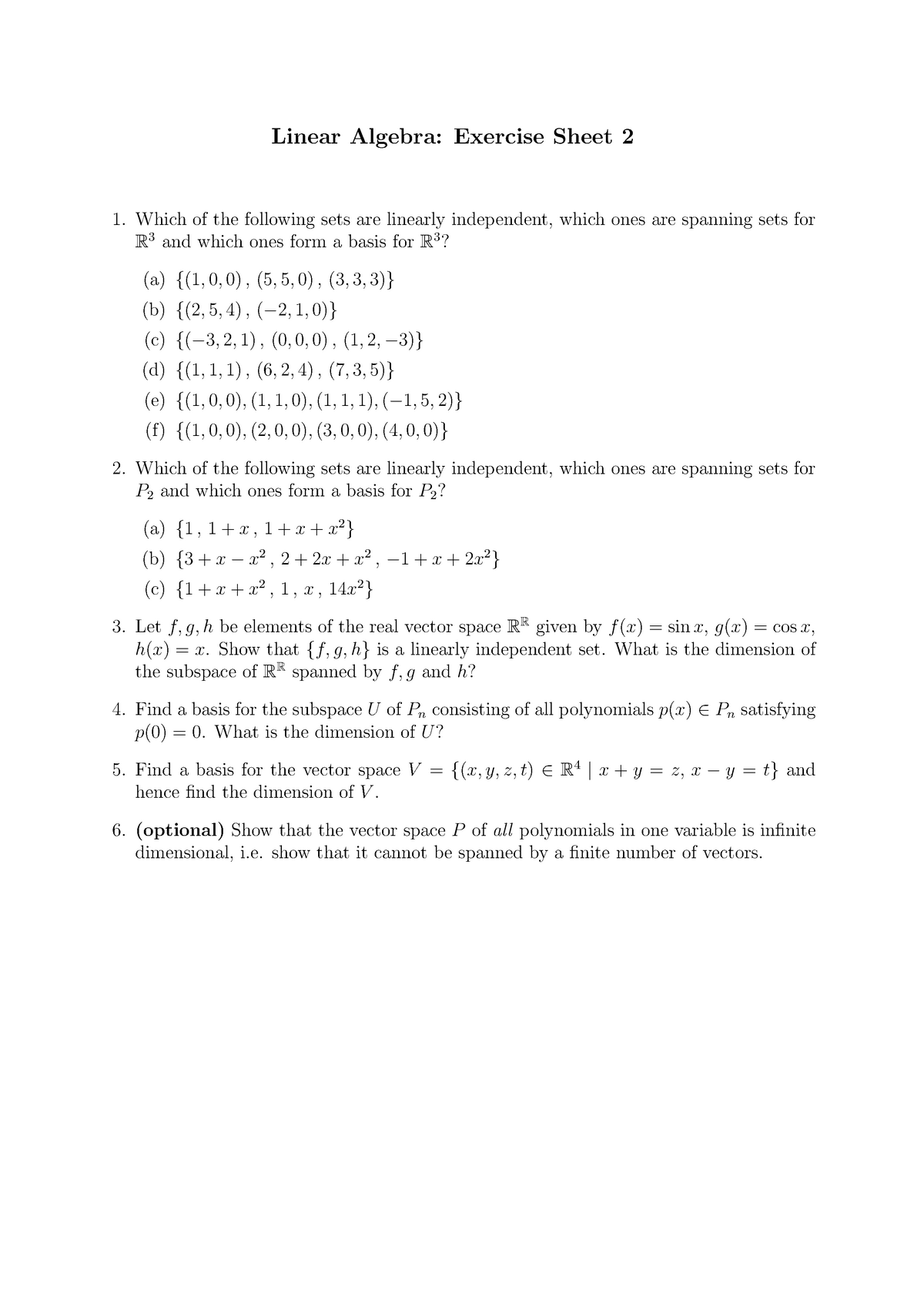 08 09 Exercise Sheet 2 Studocu