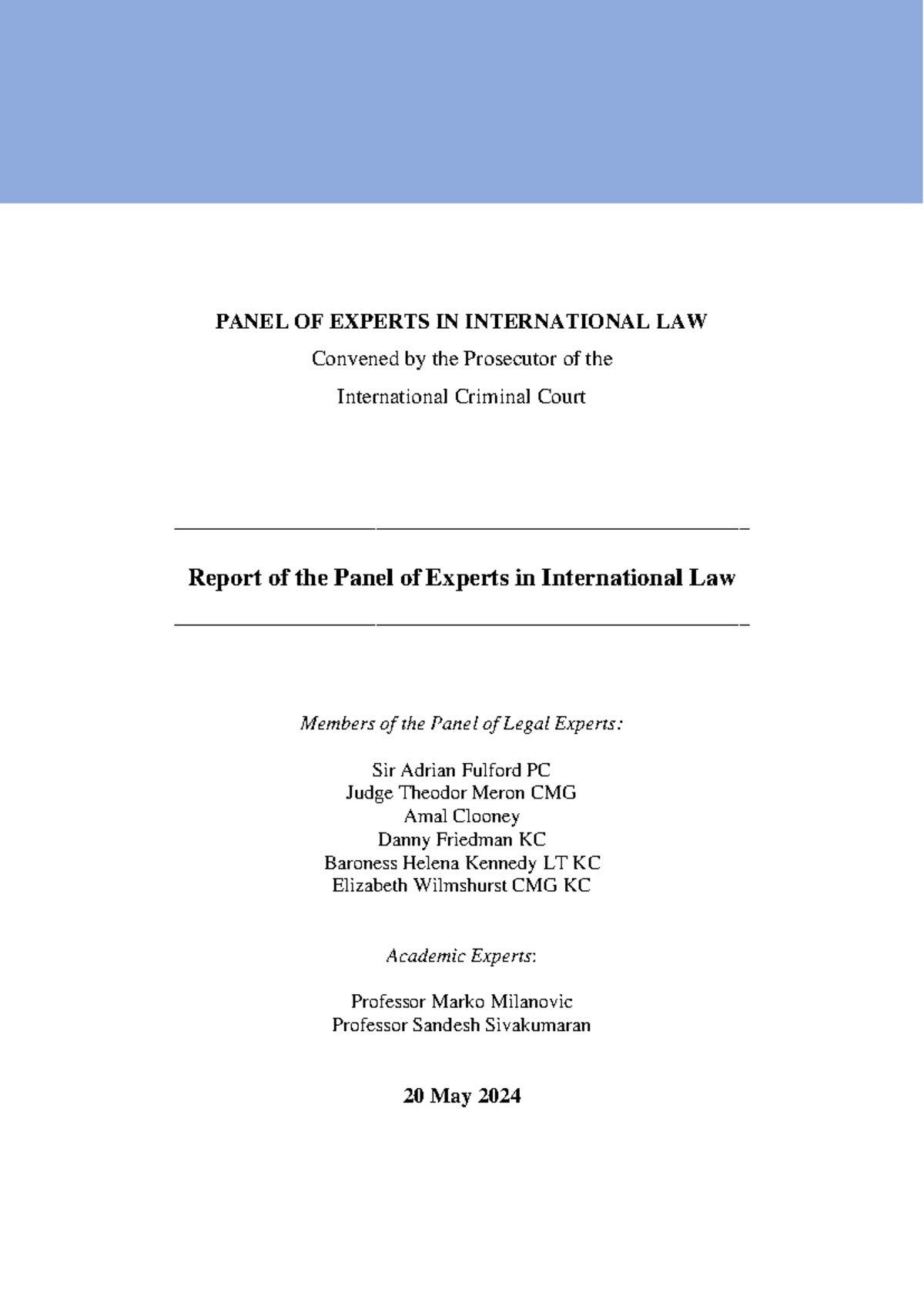 ICC 240520-panel-report-eng - PANEL OF EXPERTS IN INTERNATIONAL LAW ...