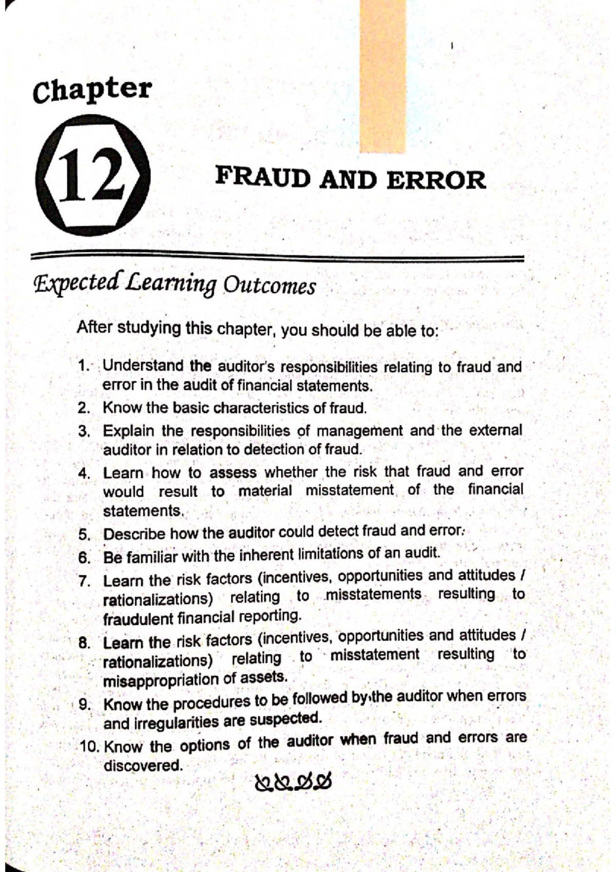 Chapter 12 - Lecture notes 12 FRAUD AND ERROR - Accountancy - Studocu