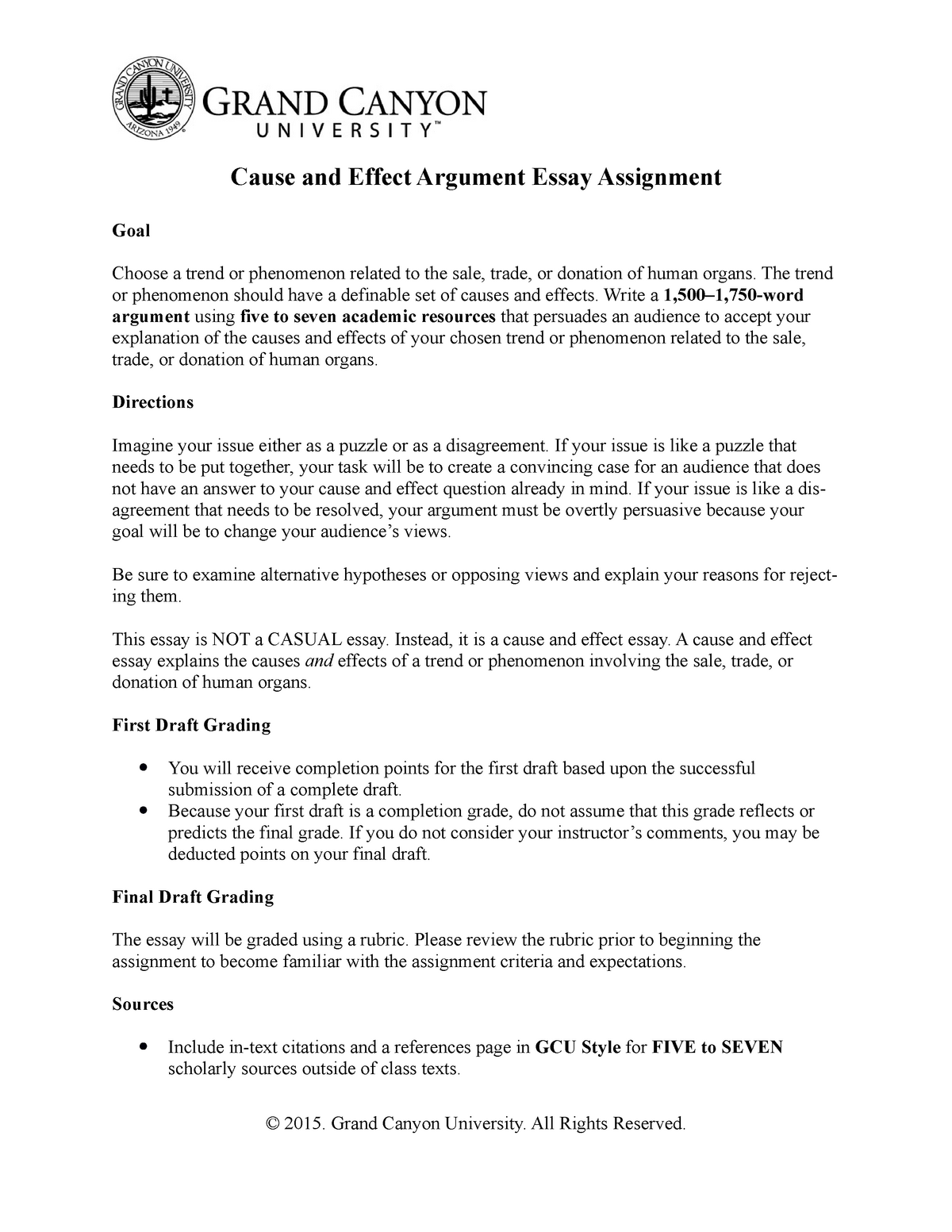 cause and effect toulmin argument essay assignment
