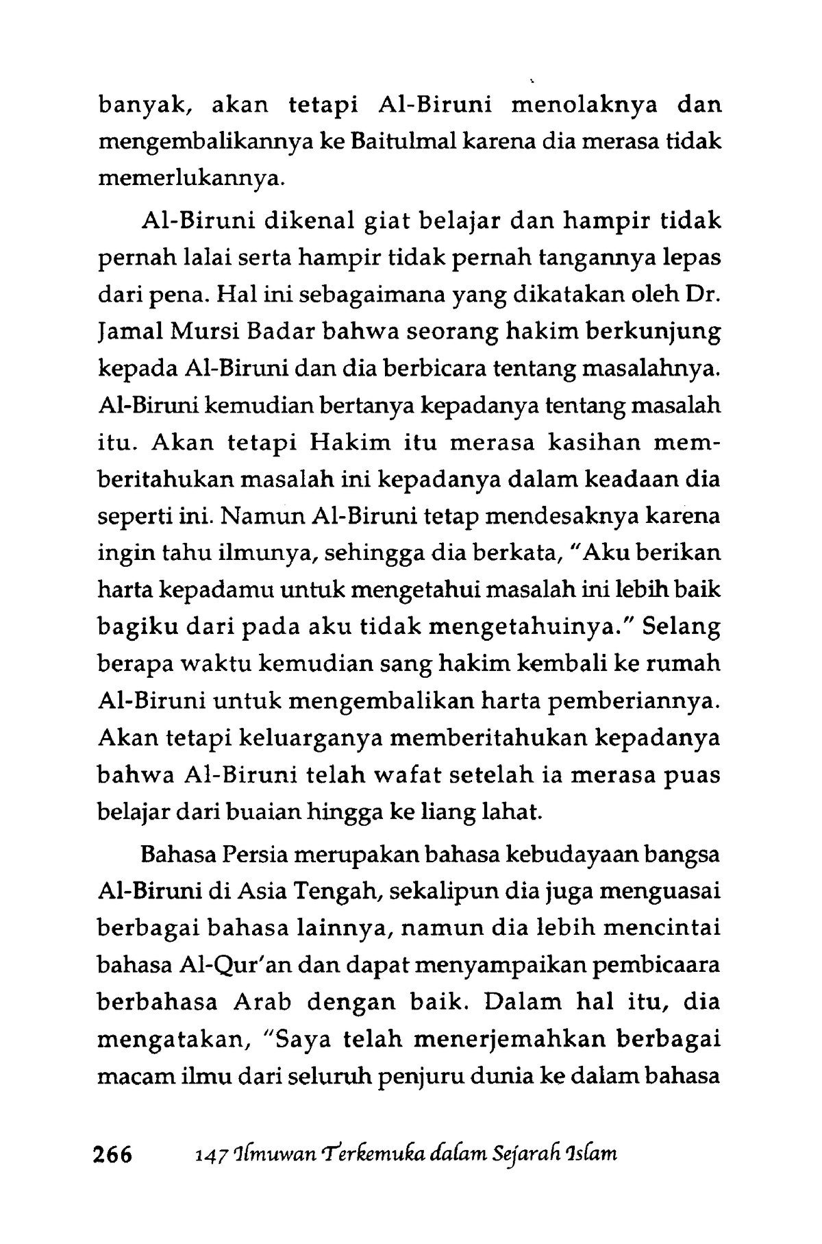 Tugas Sejarah Islam-293 - Banyak, Akan Tetapi Al-Biruni Menolaknya Dan ...