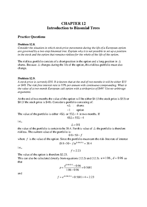 Ch07 Problem Solutions-2 - CHAPTER 7 Swaps Practice Questions Problem 7 ...