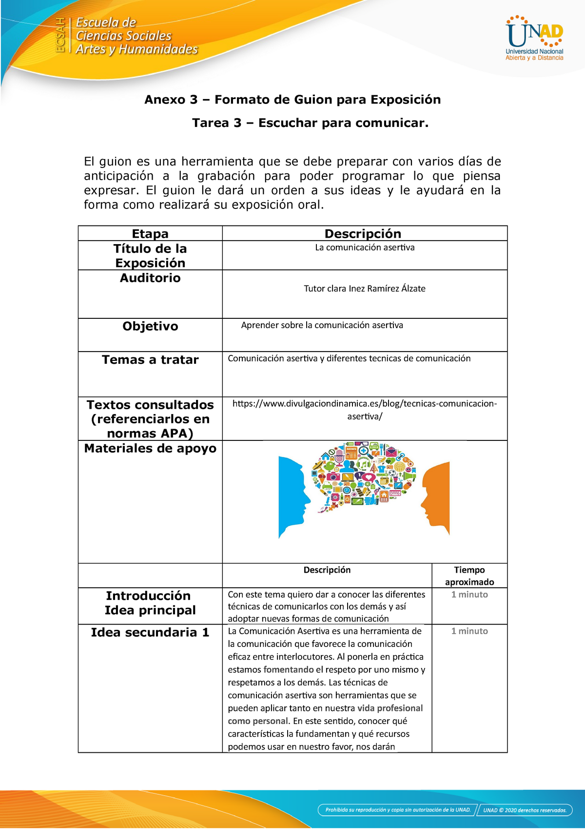 Anexo 3 Tarea 3 Formato Guión De Exposición Anexo 3 Formato De Guion Para Exposición 9854