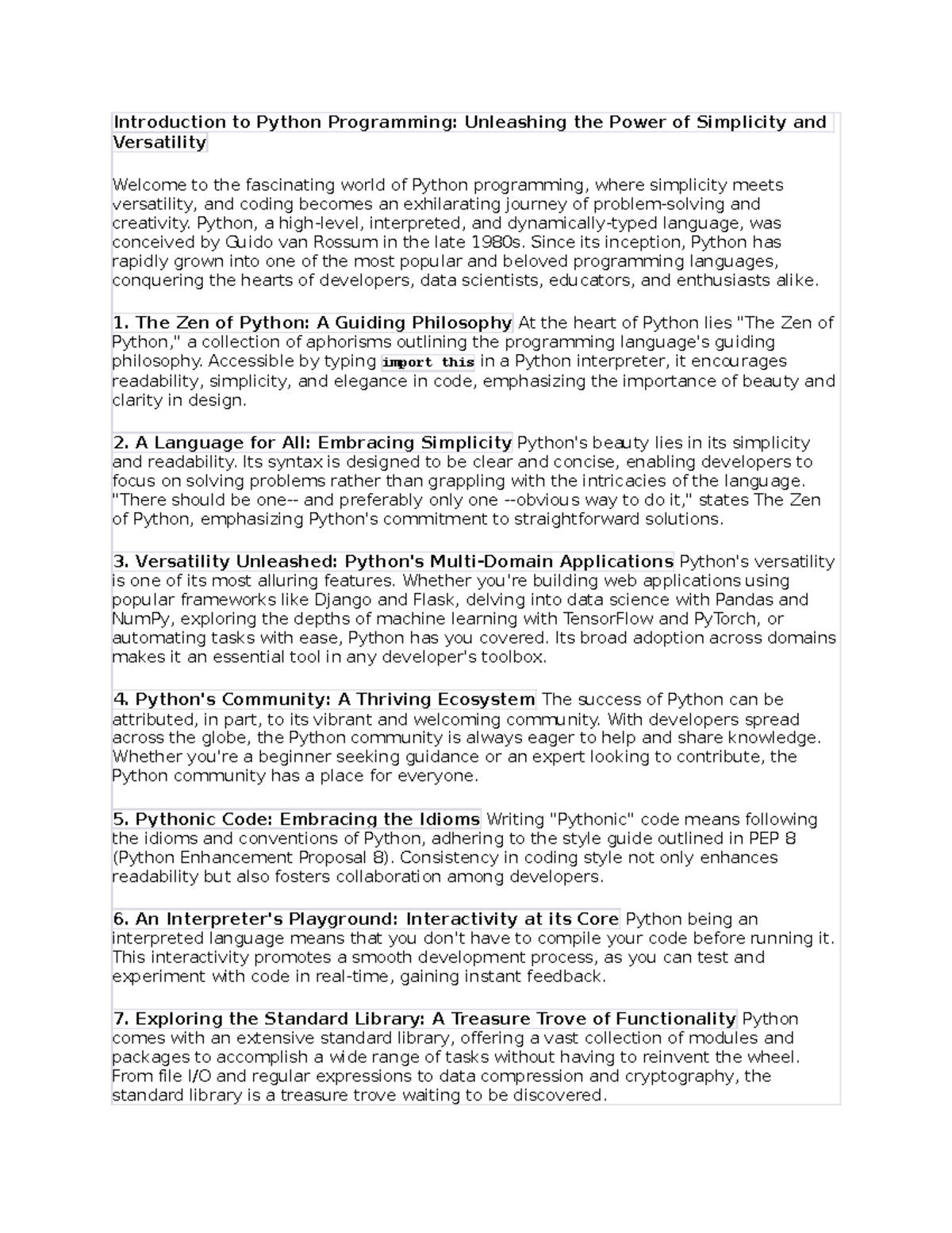 Introduction to Python Programming - Fundamentals of computer systems ...