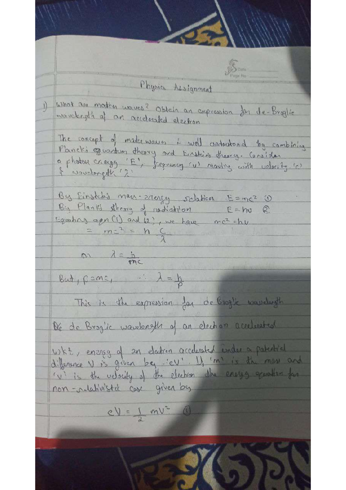 Phys assignment 2 - phys - Date Page No Physics Assignment 1) What are ...