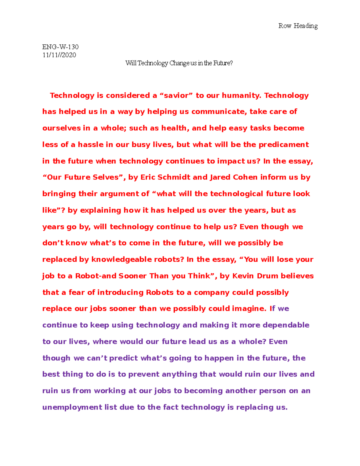 how will technology change in the future essay