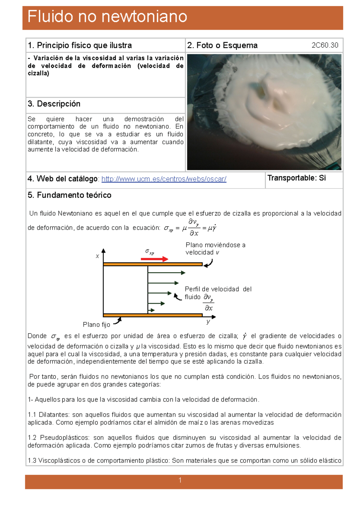 76-2015-03-19-Fluido no newtoniano - Fluido no newtoniano 1 1 ...