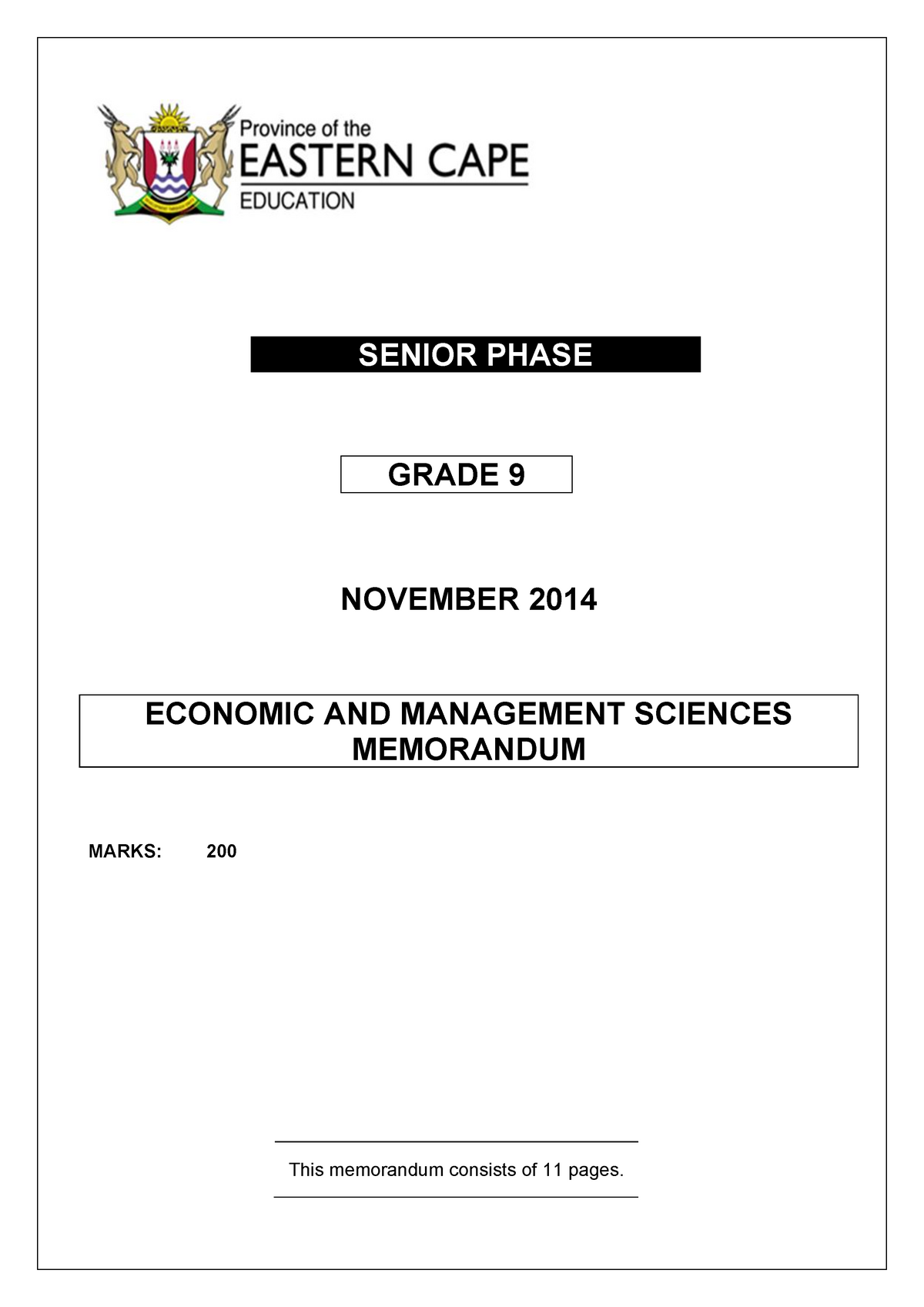 business plan grade 9 term 3 project memorandum