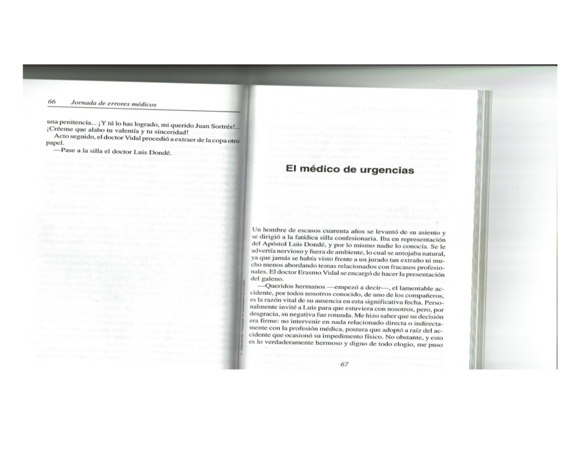 Capitulo 8 Jornada DE Errores Medicos - Medico DE Urgencias - Fisica