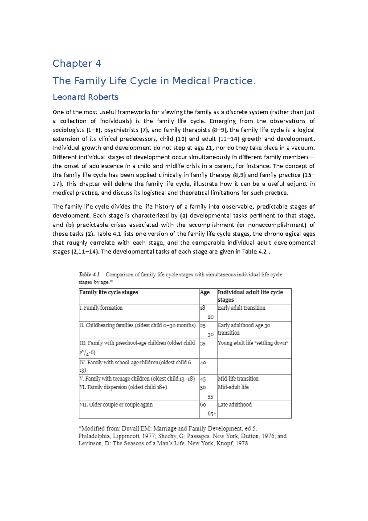 Family Life Cycle In Medical Practice Chapter 4 The Family Life Cycle 