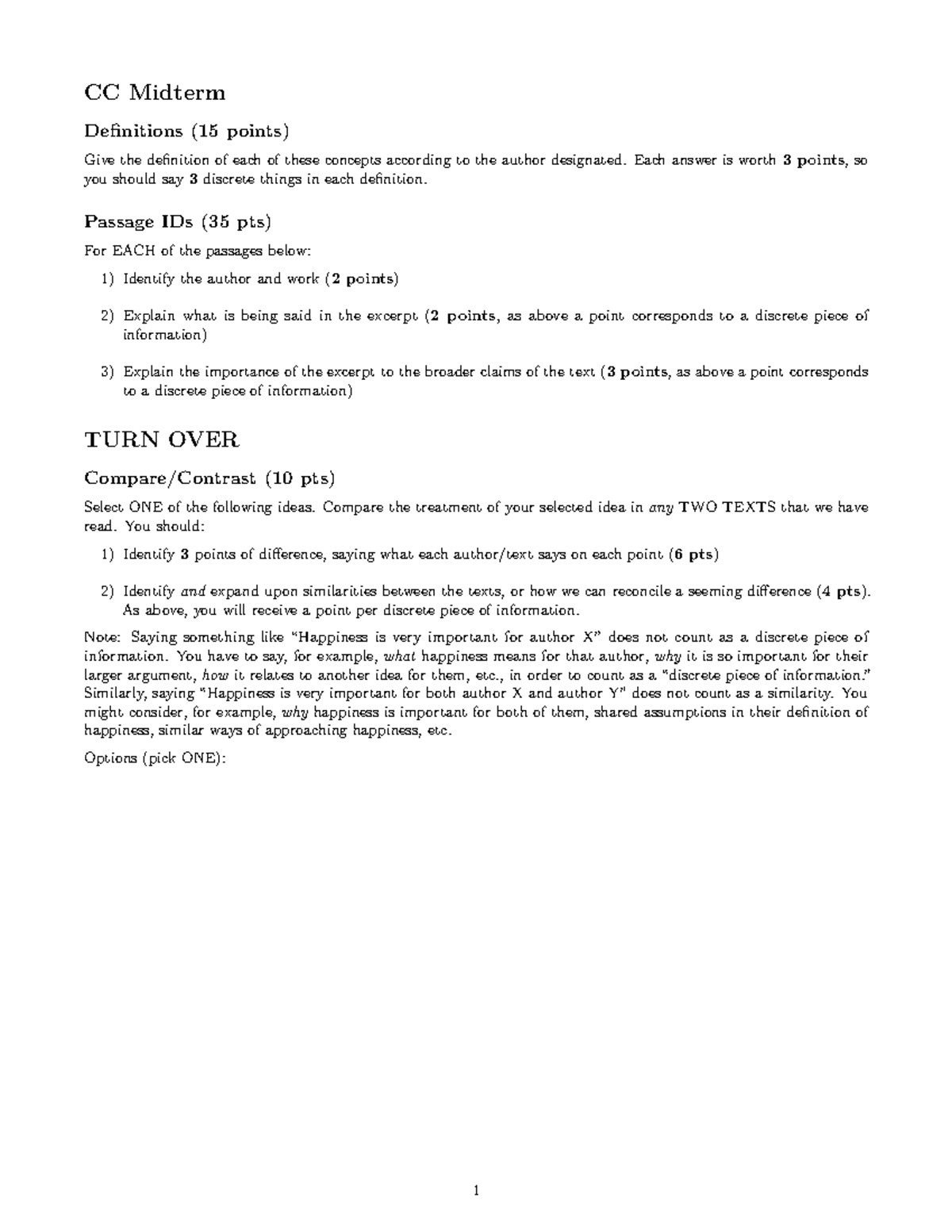 Exam template - notes - CC Midterm Definitions (15 points) Give the ...