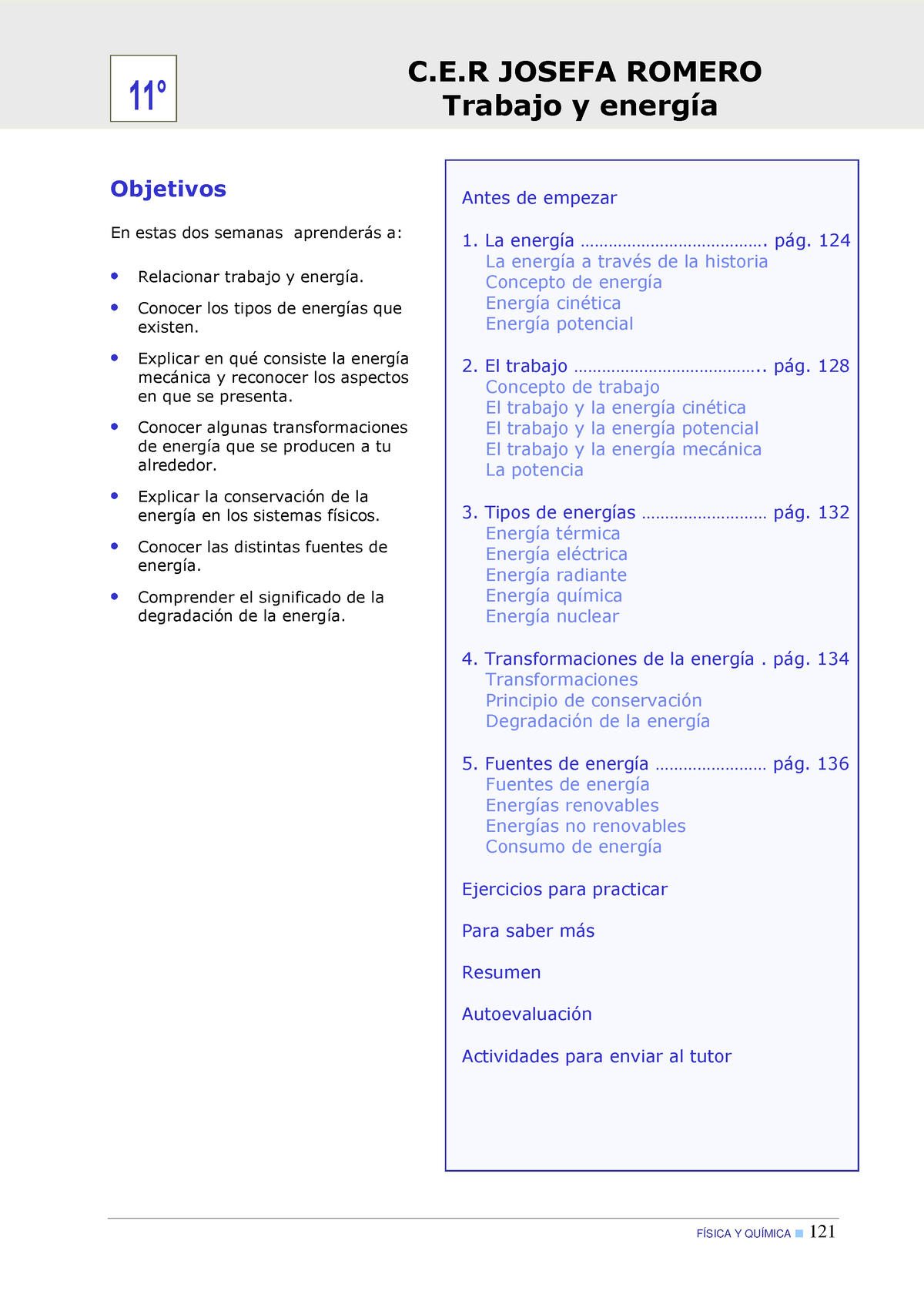 Clase 1, 2 ,3 Y 4 - Trabajo Y Energía - FÍSICA Y QUÍMICA 121 Trabajo Y ...