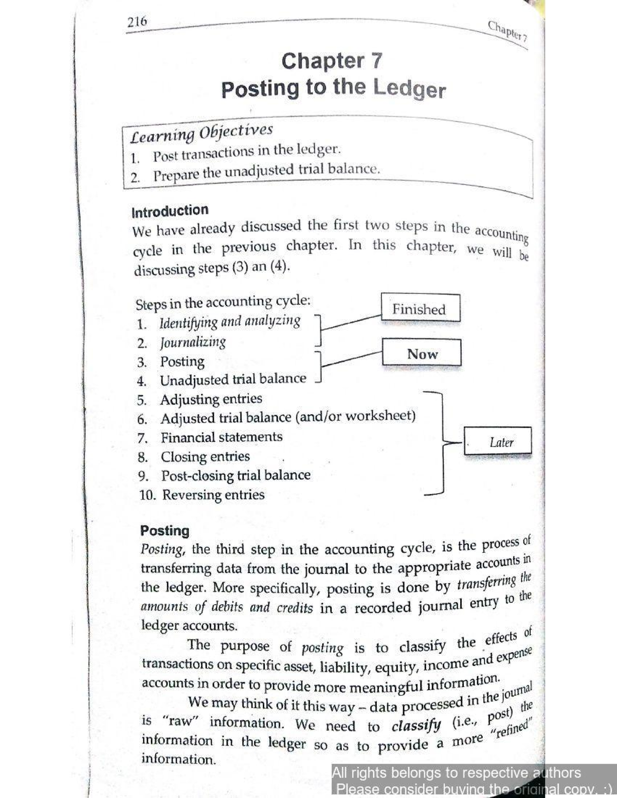 Chapter 7 - Posting to the Ledger - Didáctica técnica - Studocu