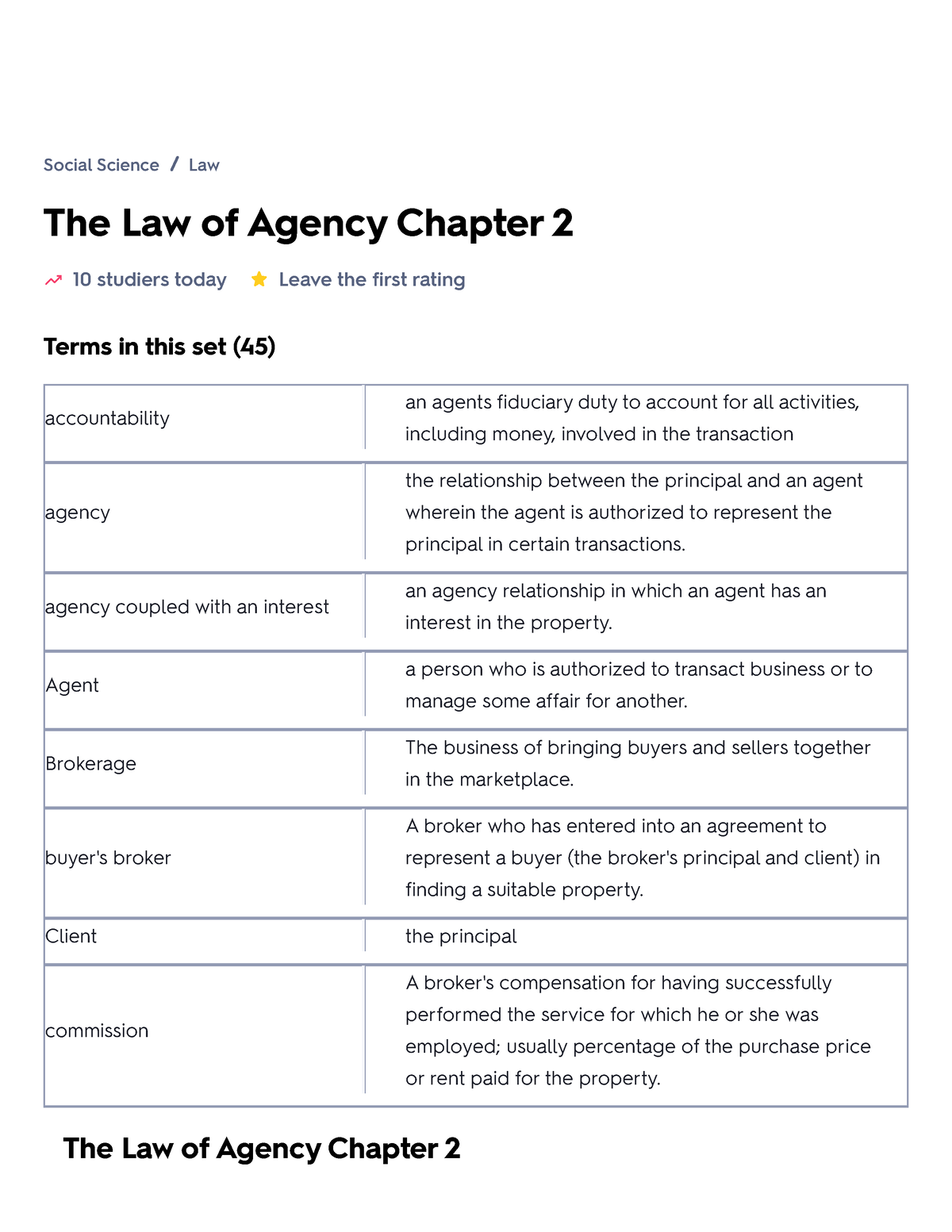 The Law Of Agency Chapter 2 - Agency Coupled With An Interest An Agency ...