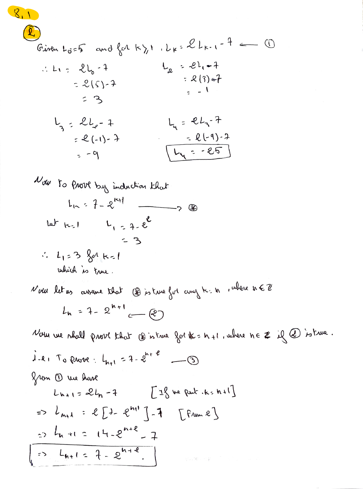 Recursion and Recurrence Relations Assignmen - COT 2104C - Studocu