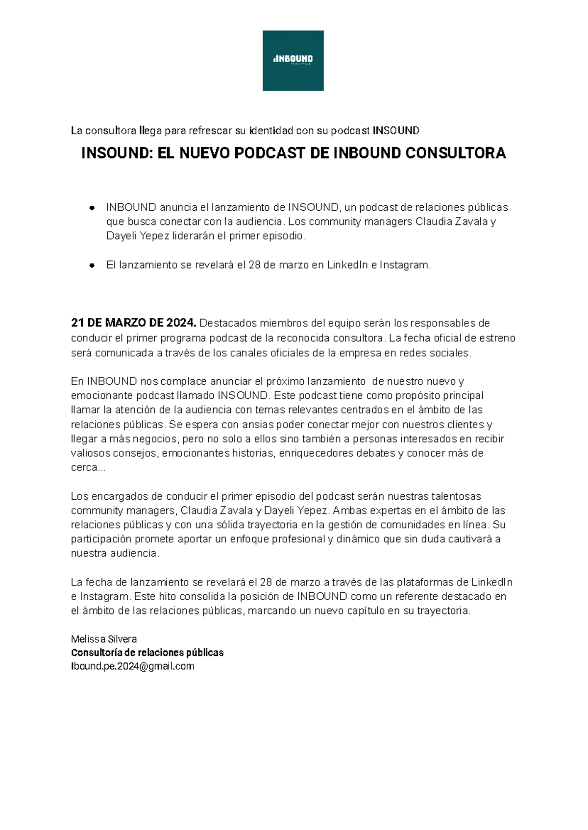 Podcast Inbound (1) Removed - La Consultora Llega Para Refrescar Su 