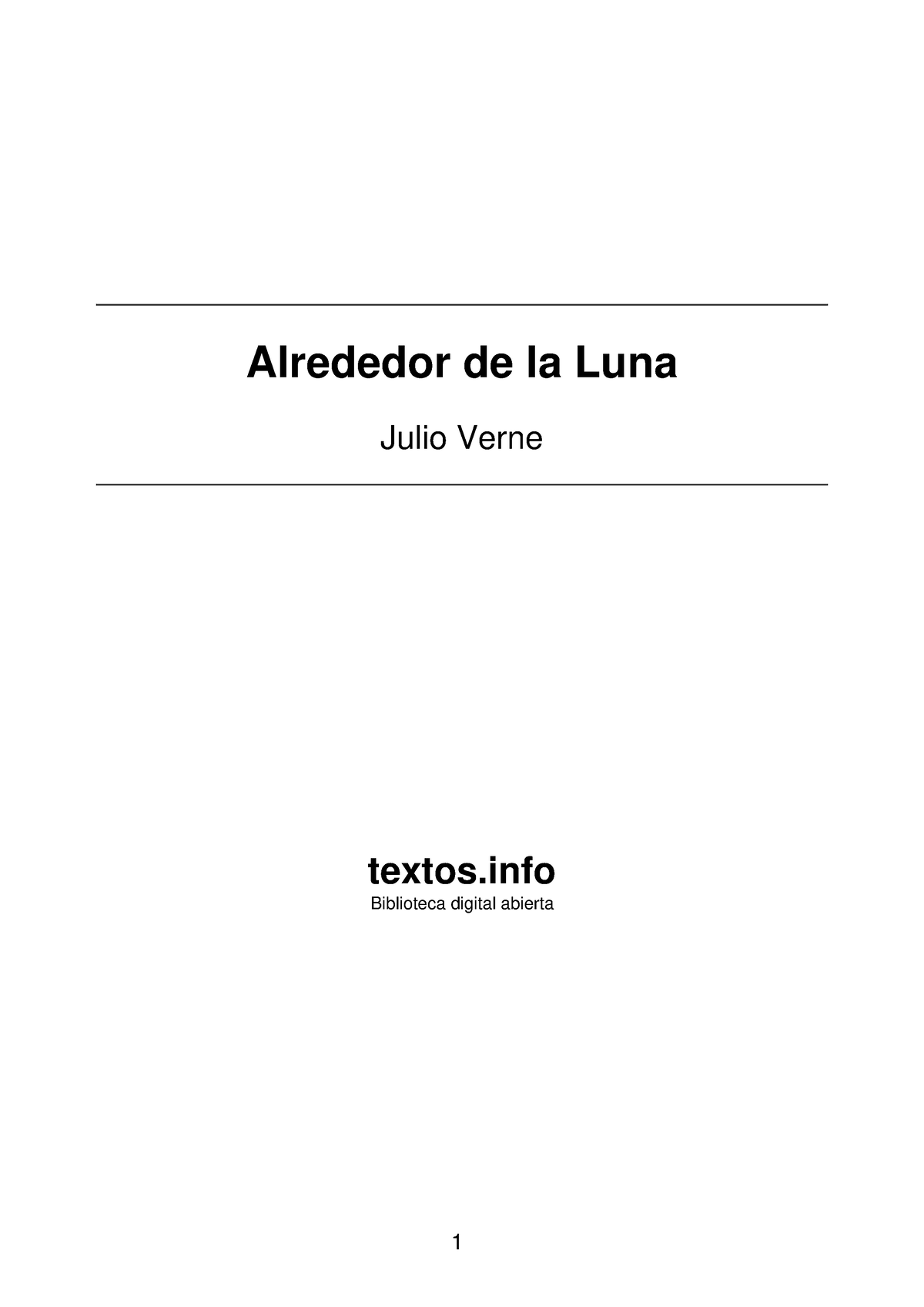 Julio Verne - Alrededor de la Luna - Alrededor de la Luna Julio Verne ...