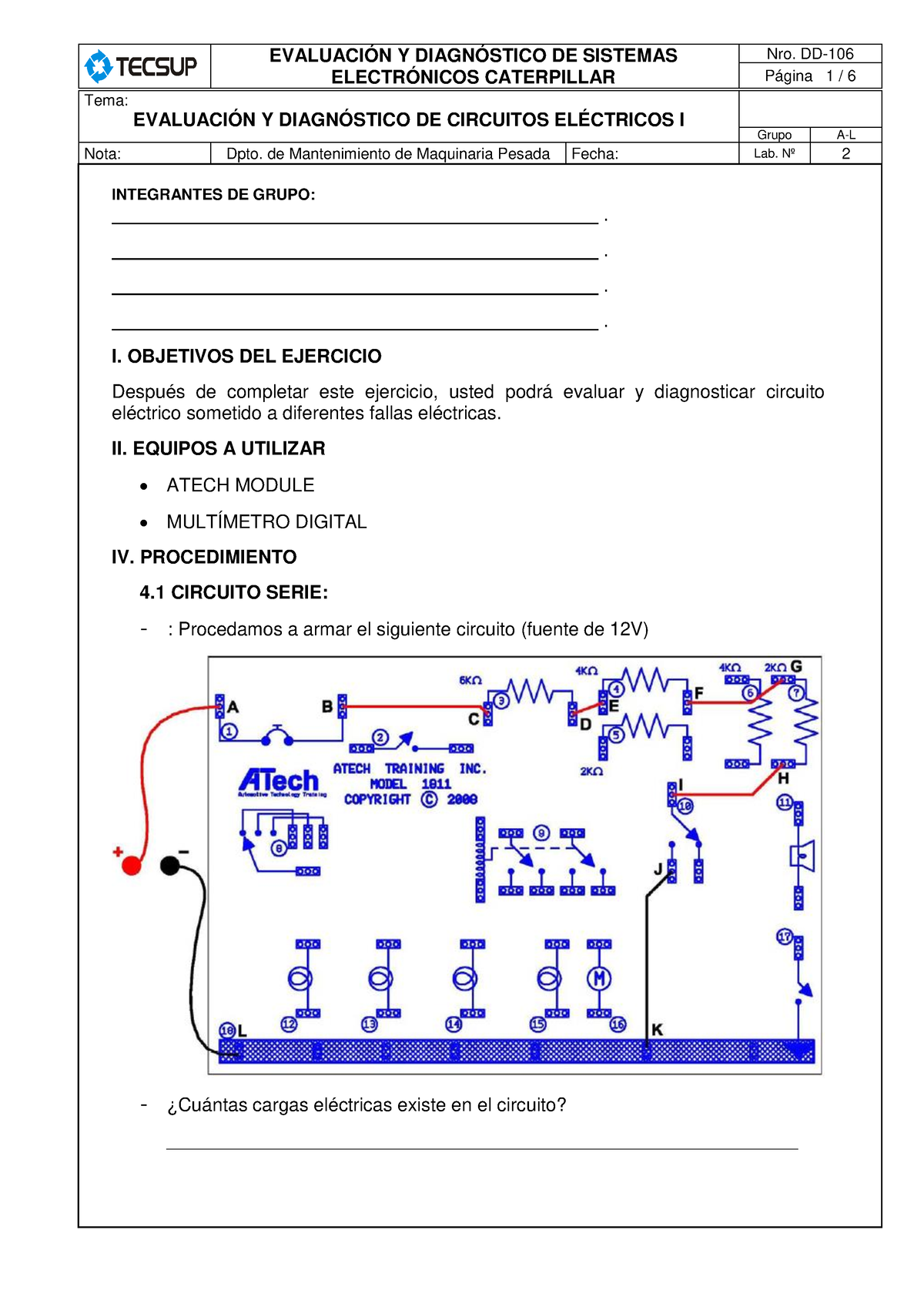 L2 Ed Circuitos Eléctricos I EvaluaciÓn Y DiagnÓstico De Sistemas ElectrÓnicos Caterpillar 7269