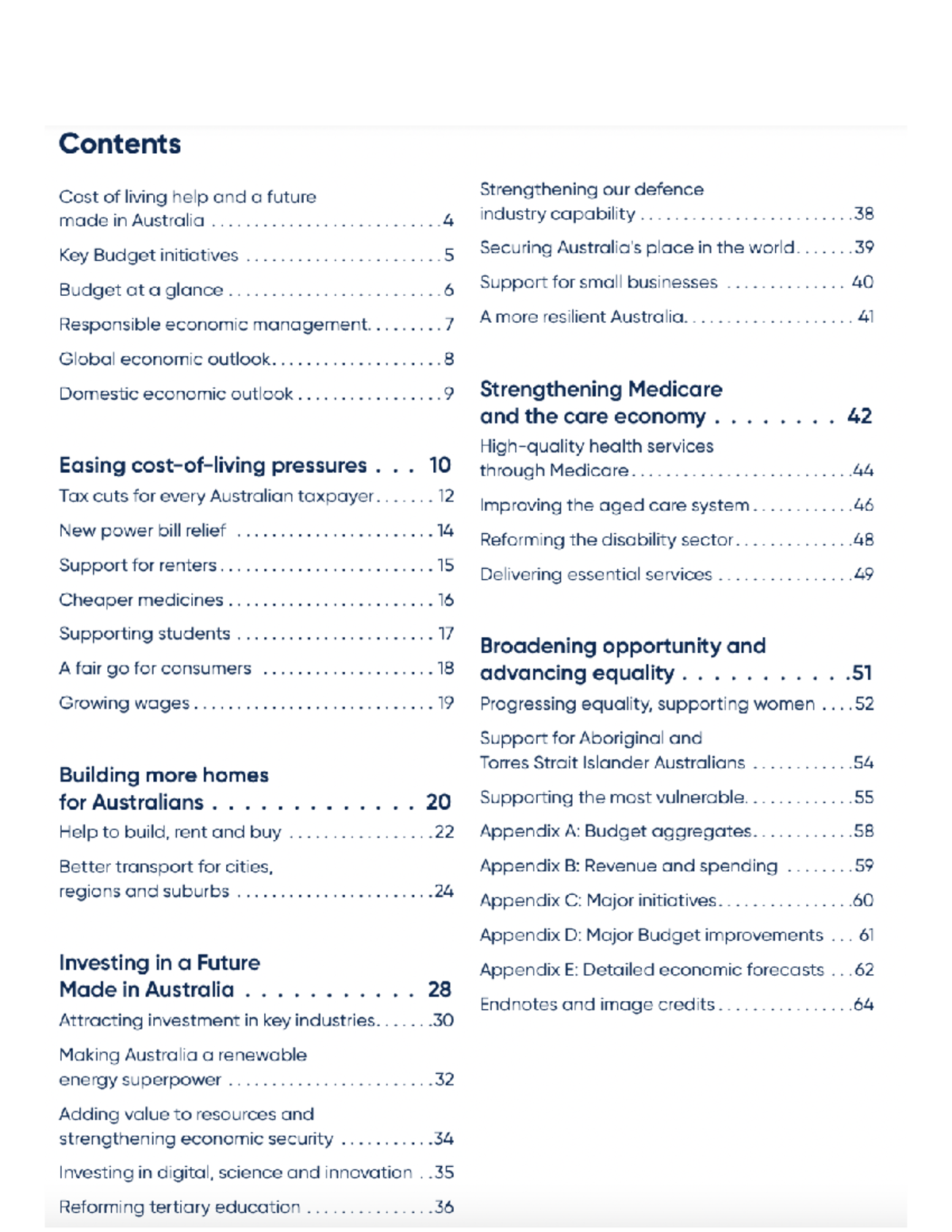 Budget 2024 summary - budge government topic 6 - Easing cost of living ...