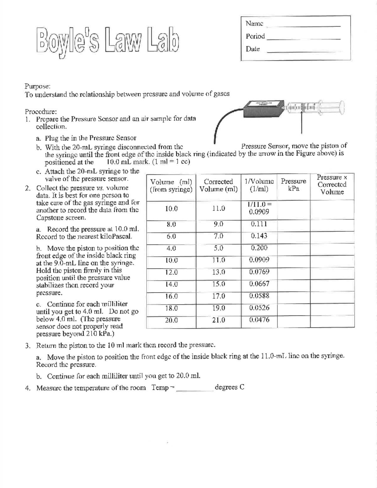1843 001 Boyle's Law Lab Studocu