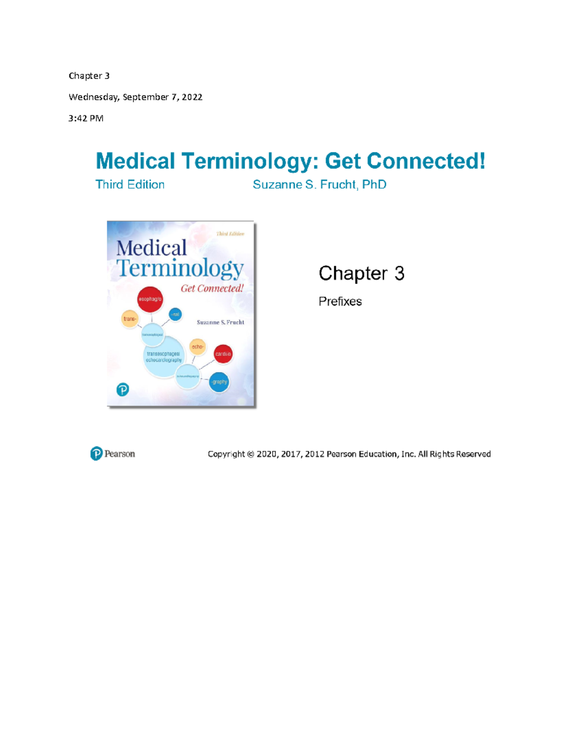 Chapter 3-mt - notes - BIOL 3434 - Chapter 3 Wednesday, September 7 ...
