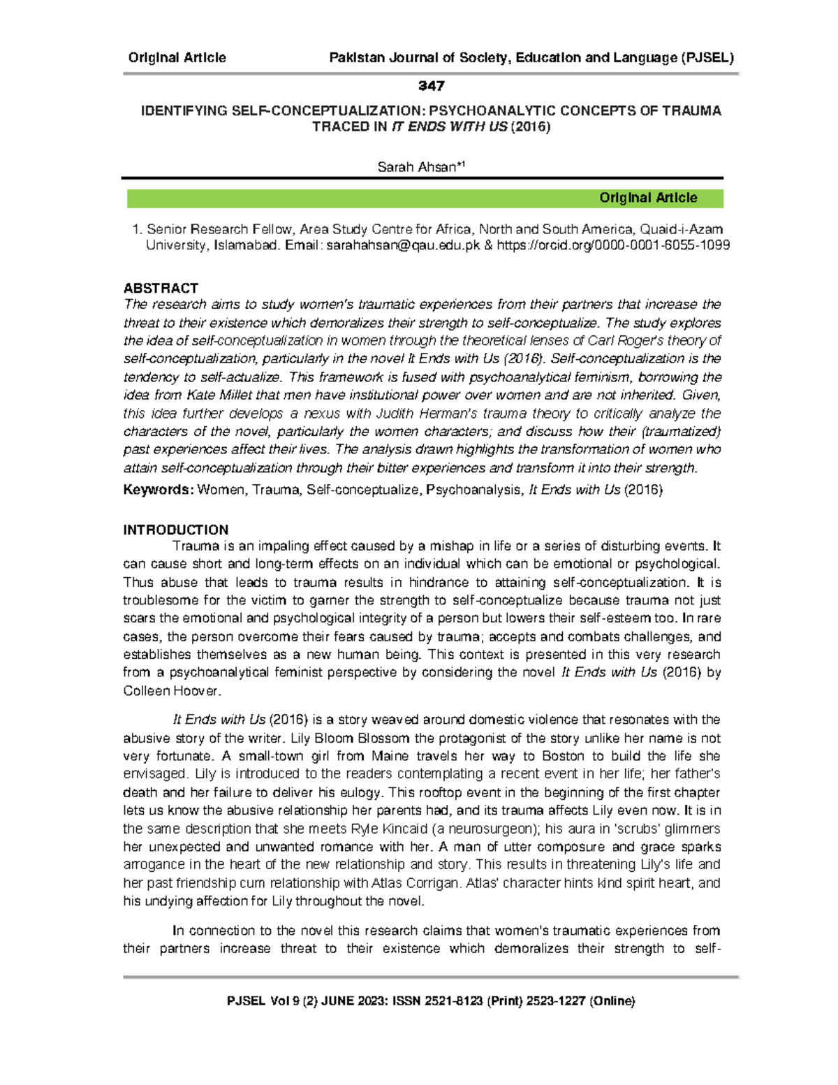 Identifying+SELF Conceptualization+ Psychoanalytic+ Concepts+OF+ ...