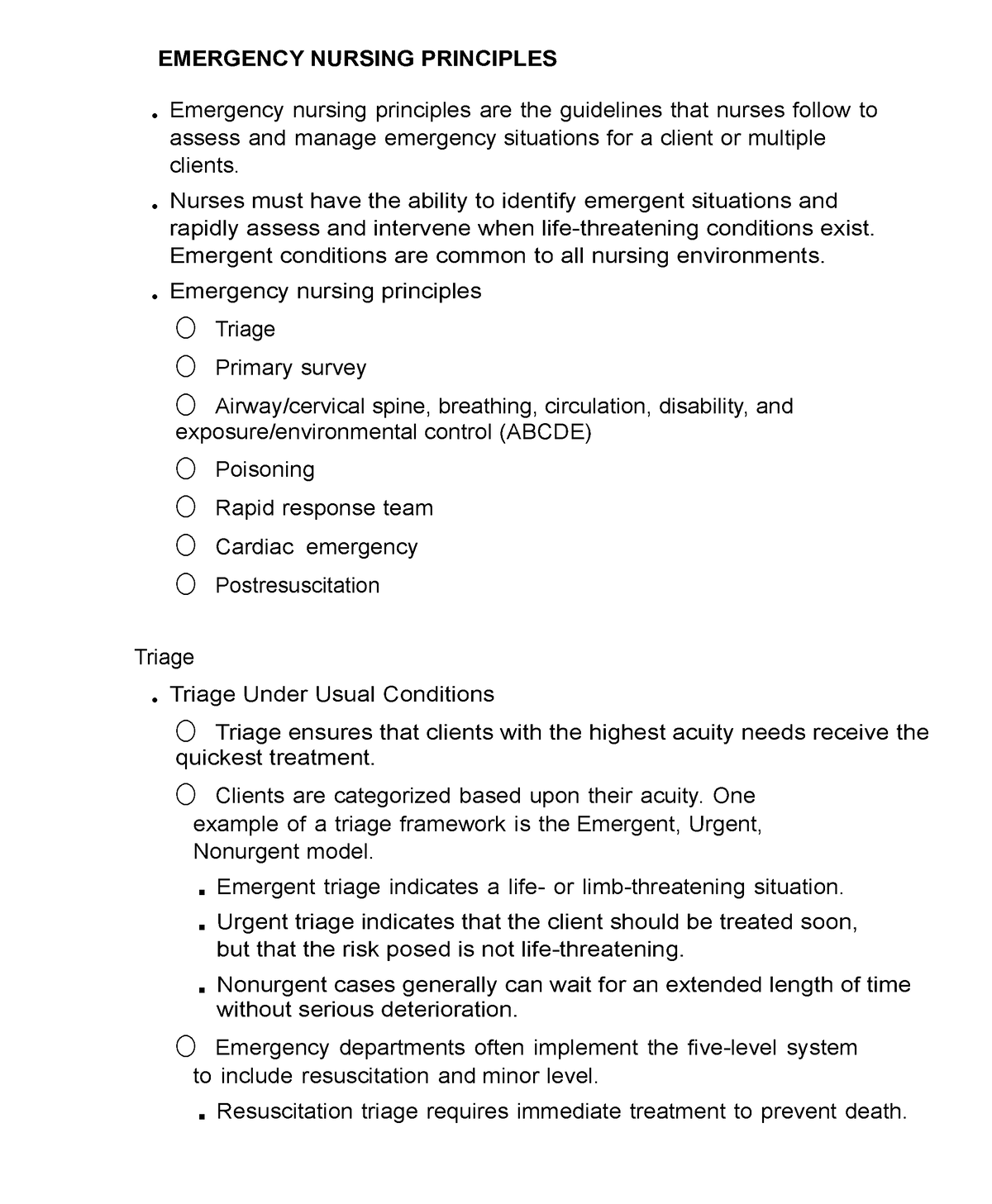 thesis topic in emergency medicine