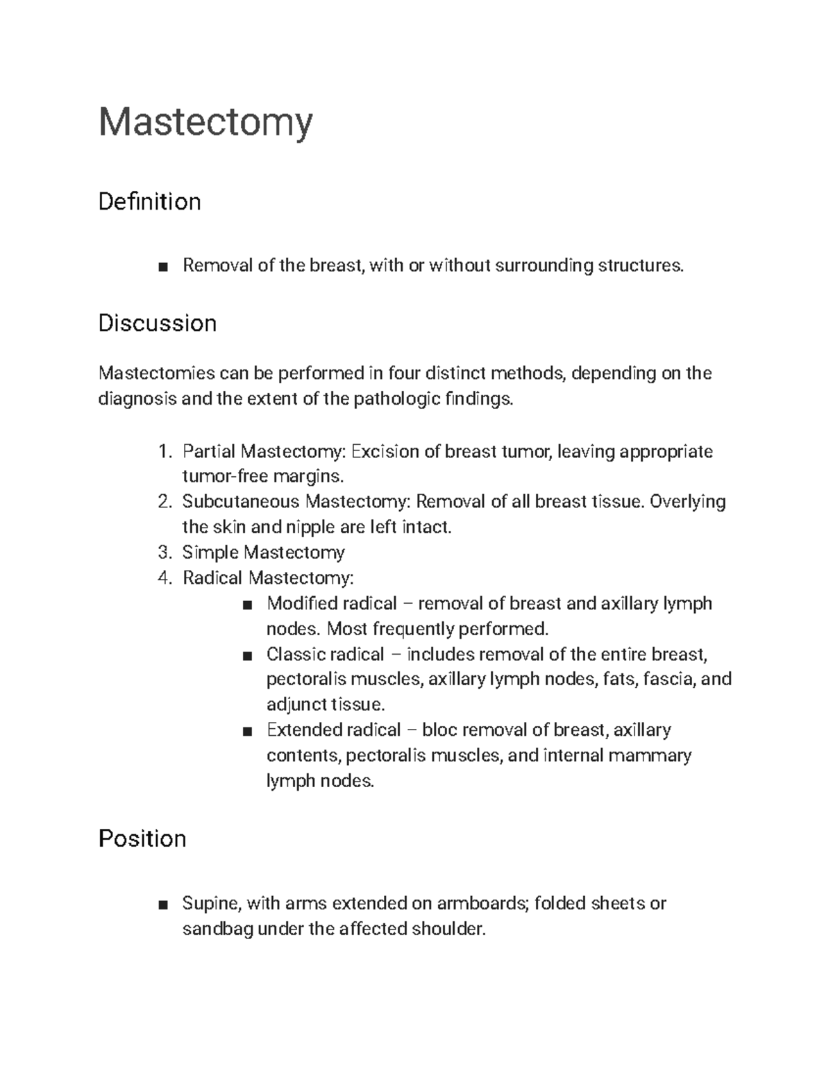 Mastectomy - carmines - Mastectomy Definition Removal of the breast ...