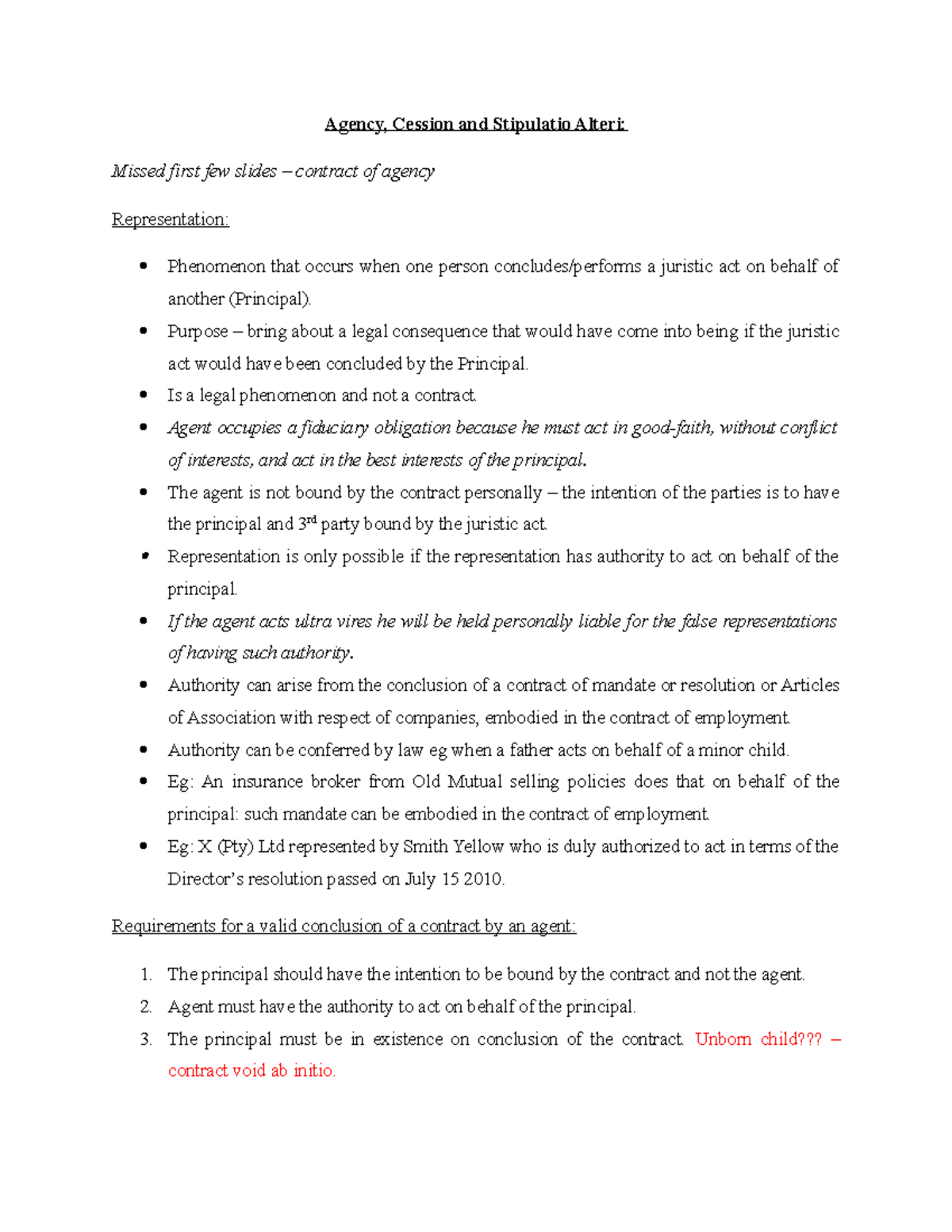 cession and assignment agreement south africa