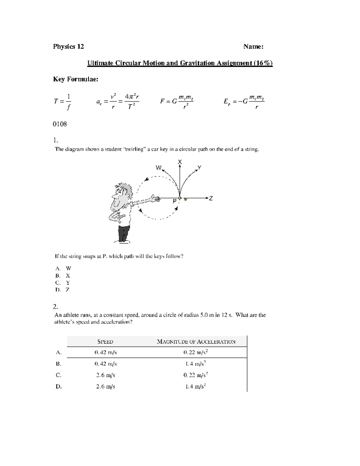 circular-motion-and-gravitation-provincial-exam-package-physics-12