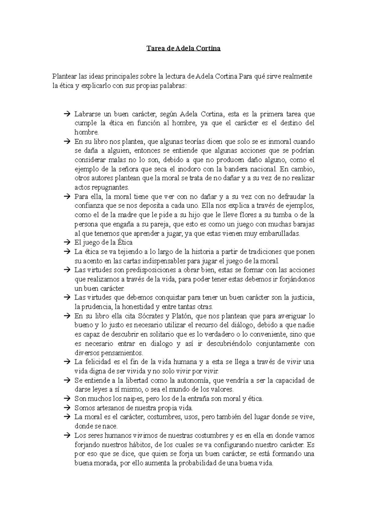 Tarea de Adela Cortina etica y