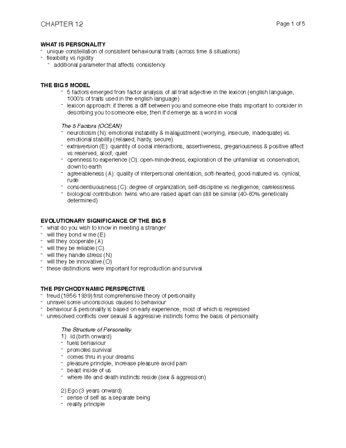 Chapter 12 PDF lecture notes - CHAPTER 12 Page 1 of 5 WHAT IS ...
