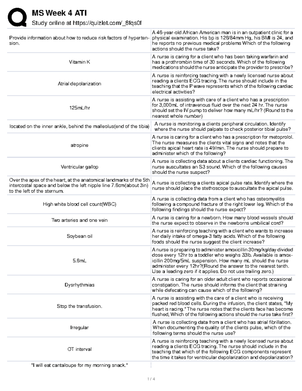 WK 4 quizlet - ghvghjfkt - Study online at quizlet/_8fqs0f Provide ...