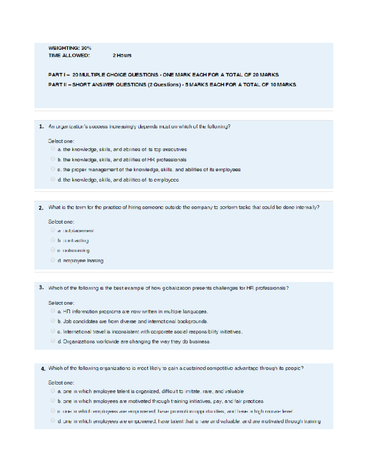 Mid Exam 18 October 2018, questions and answers - From the perspective ...