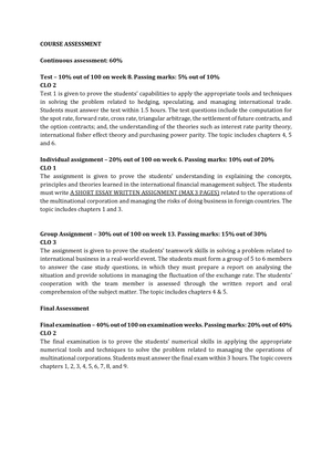 fin542 group assignment mnc