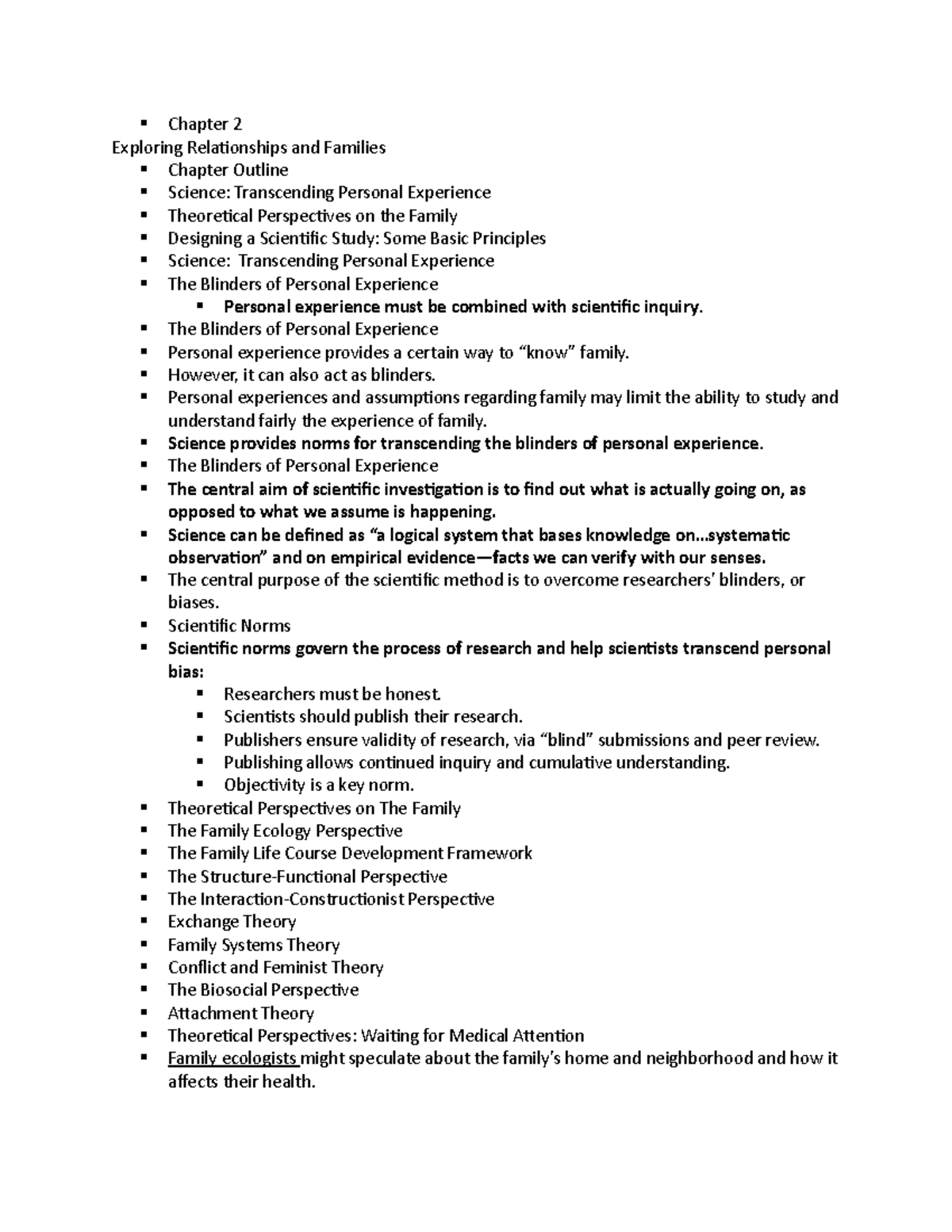 FMST 101 Week 2 notes - § Chapter 2 Exploring Relationships and ...