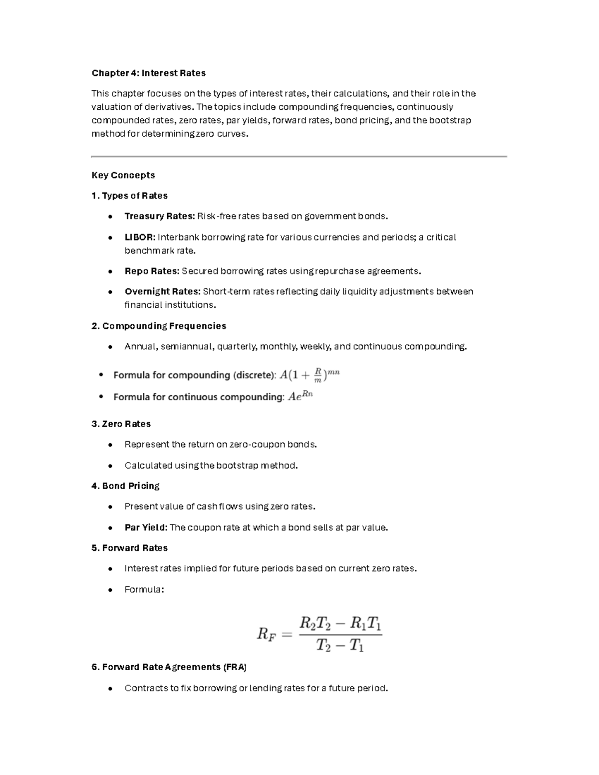 Week 3 Study Guide - Chapter 4: Interest Rates This chapter focuses on ...