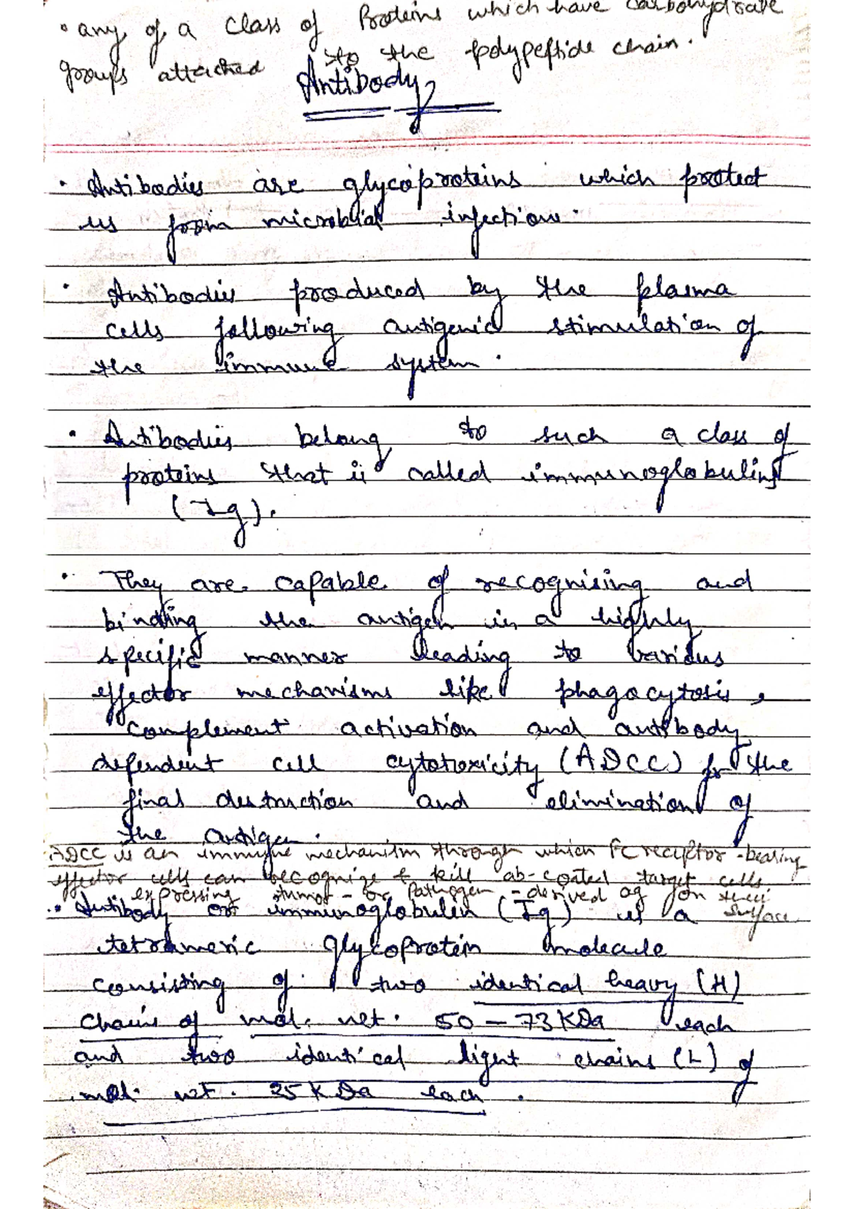 Antibodies & Antigens in Microbiology - B.Sc. (Food Processing and ...