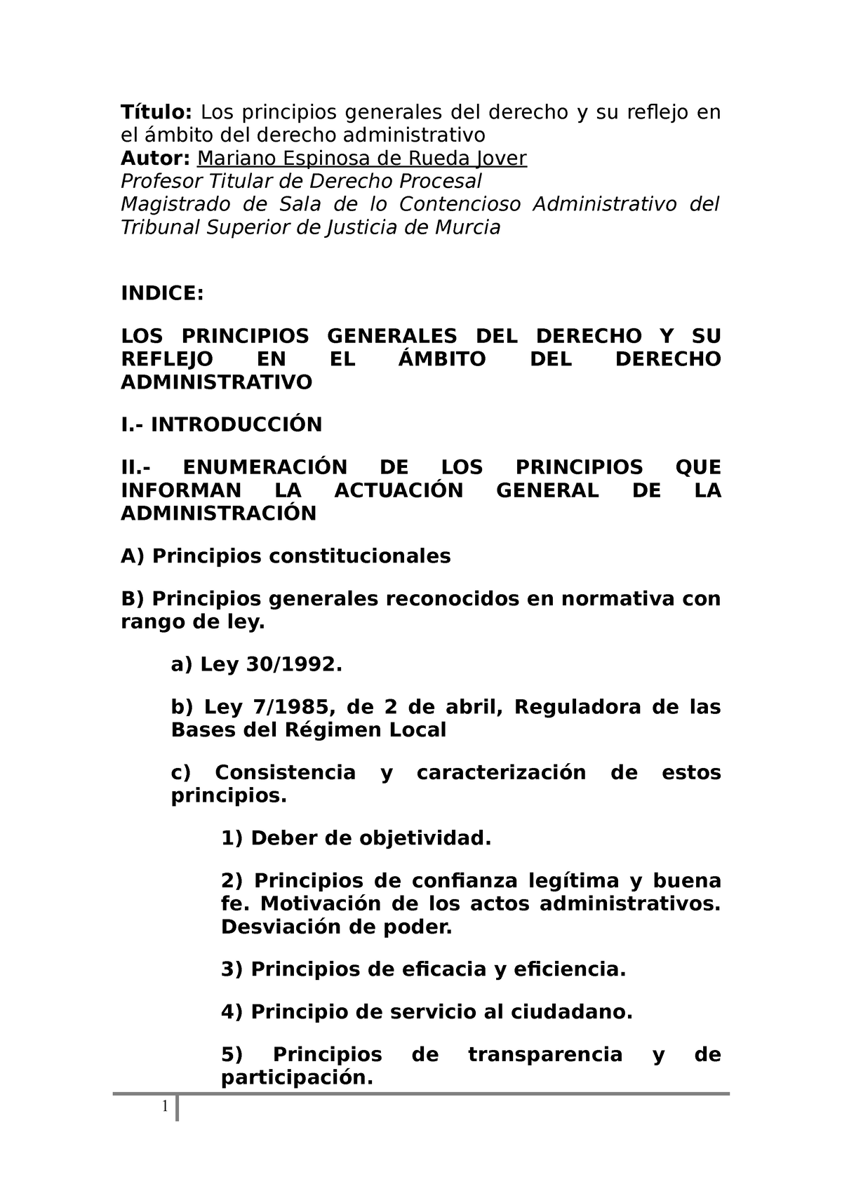 Los Principios Generales Del Derecho Y Su Reflejo En El Ambito Del Derecho Administrativo 6990