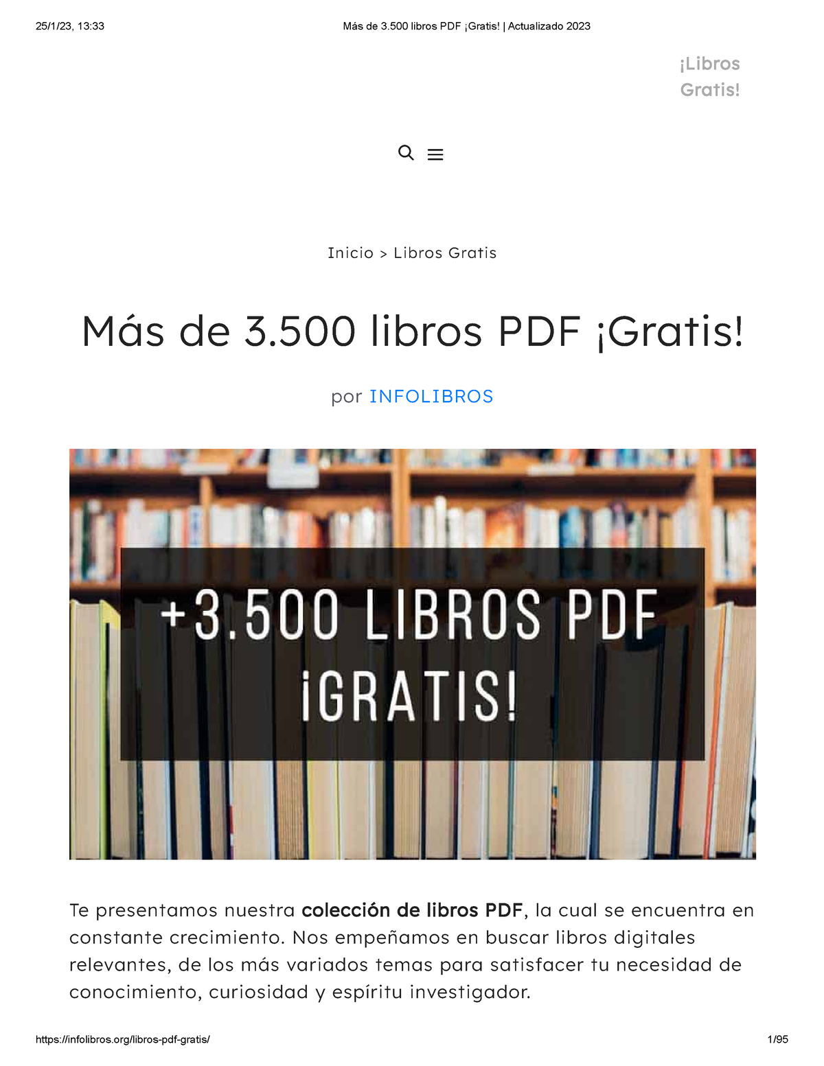 Más De 3.500 Libros PDF ¡Gratis Actualizado 2023 - ¡Libros Gratis ...