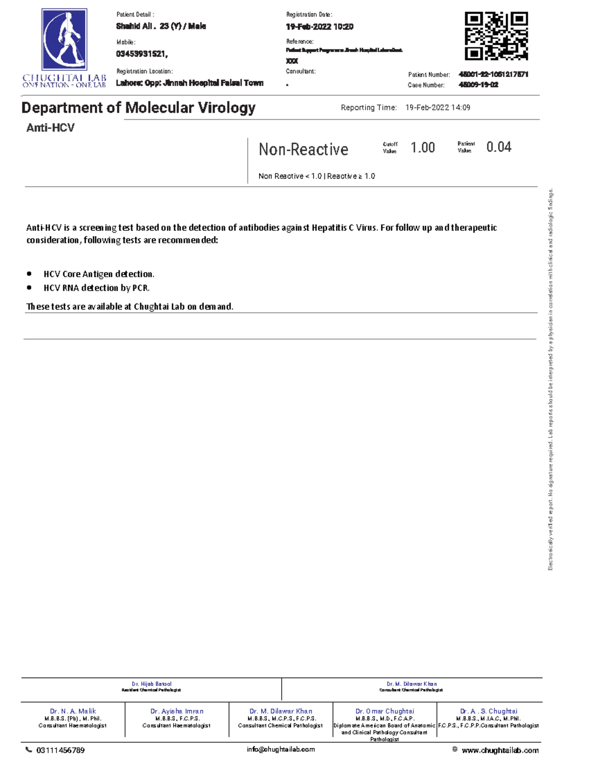 Report Viewer Lecture notes 1 Electronically verified report. No