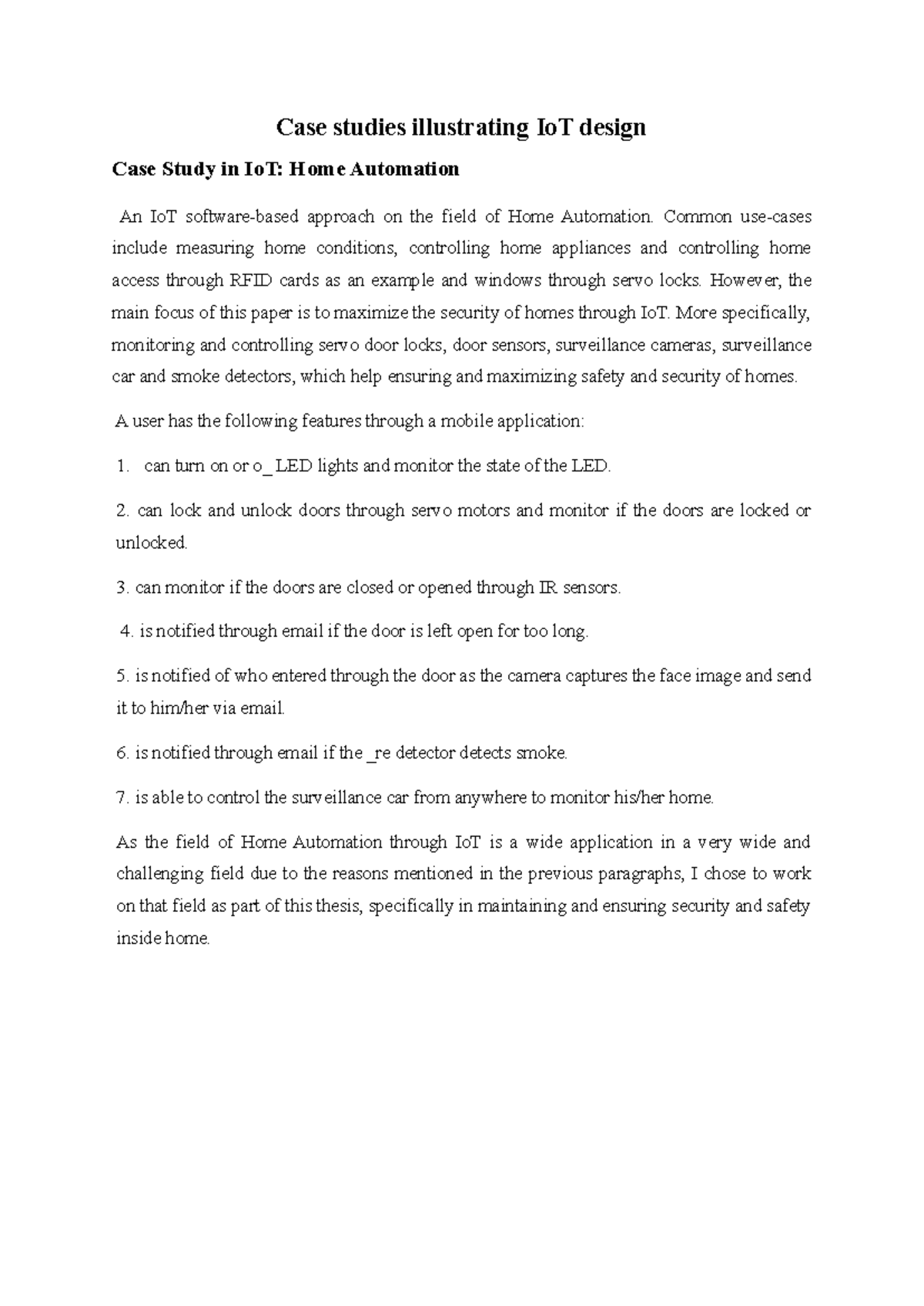 I O T Notes V - IOT APPLICATIONS AND CASE STUDIES - Case studies ...