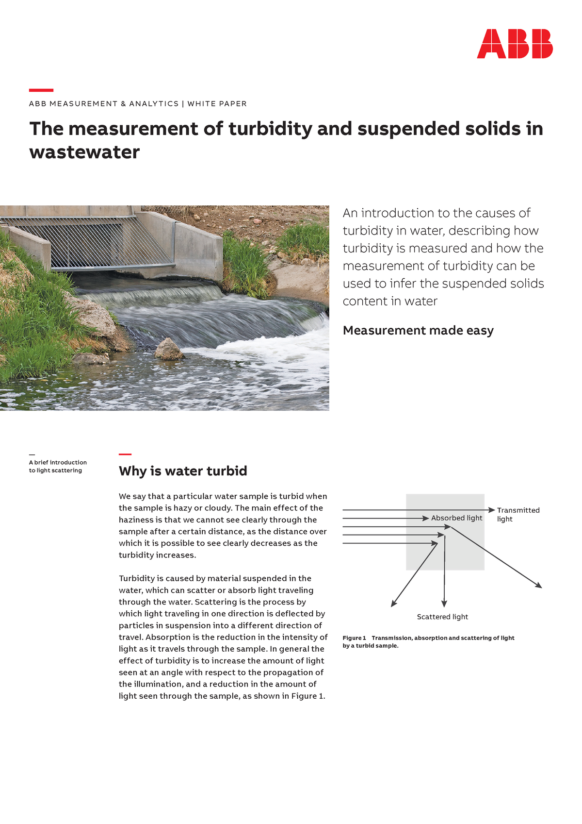 WP Turbidity Suspended Solids - — A B B M E A S U R E M E N T & A N A ...