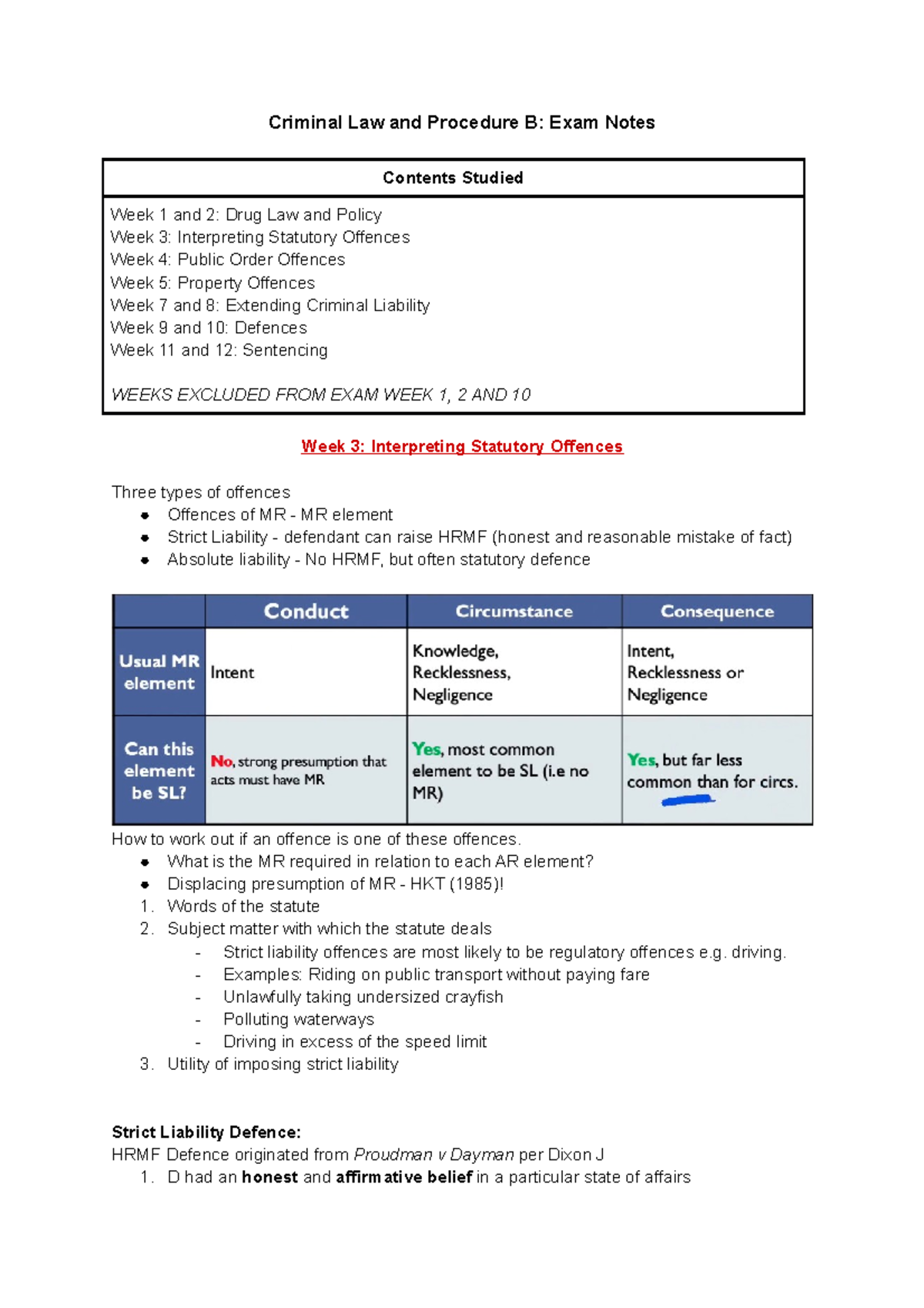 Criminal Law And Procedure B Study Notes - Criminal Law And Procedure B ...